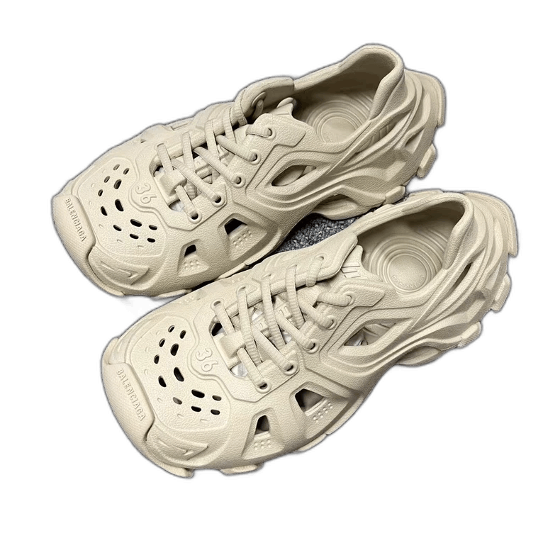 Balenciaga latest sand color rubber anti-slip hollow shoes 43