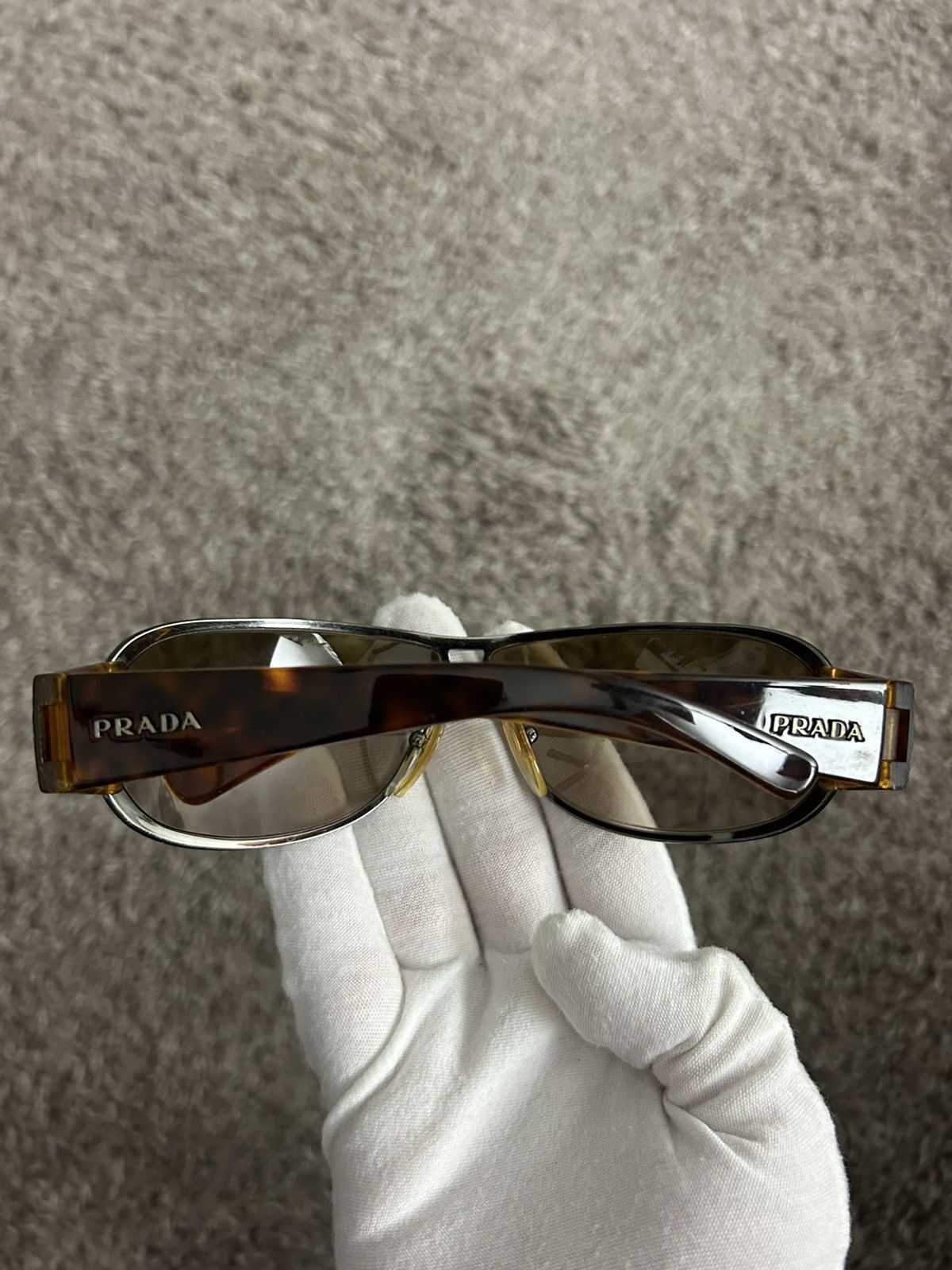 Prada Prada SPR 70G Logo Sunglasses Size ONE SIZE - 5 Thumbnail