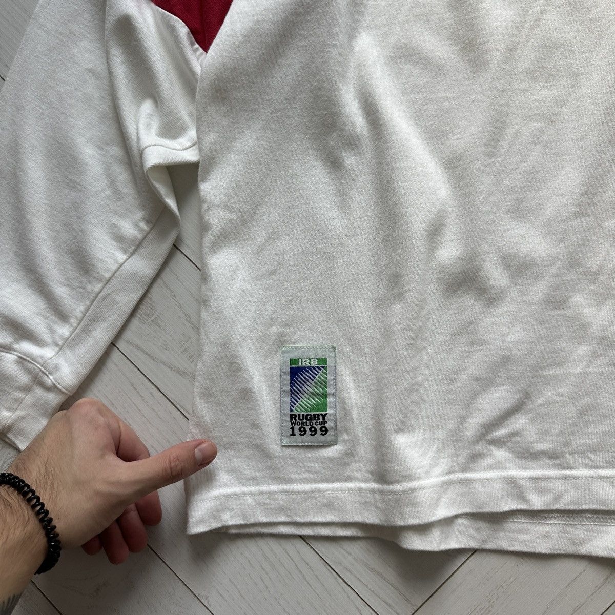 Canterbury of New Zealand Vintage 90s England Rugby jersey IRB world cup 1999 rare UK Size US L / EU 52-54 / 3 - 4 Thumbnail