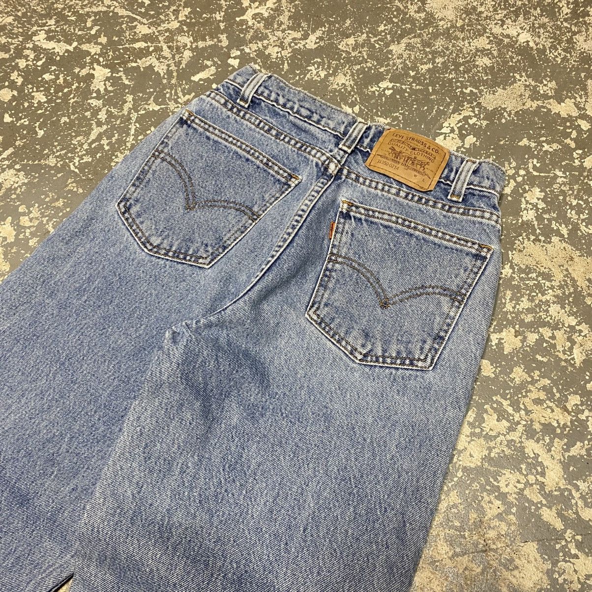 Japanese Brand × Levi's × Vintage Vintage Kids Levi’s 550 Relaxed Fit Blue Denim Jeans USA 90s Size US 26 / EU 42 - 10 Thumbnail