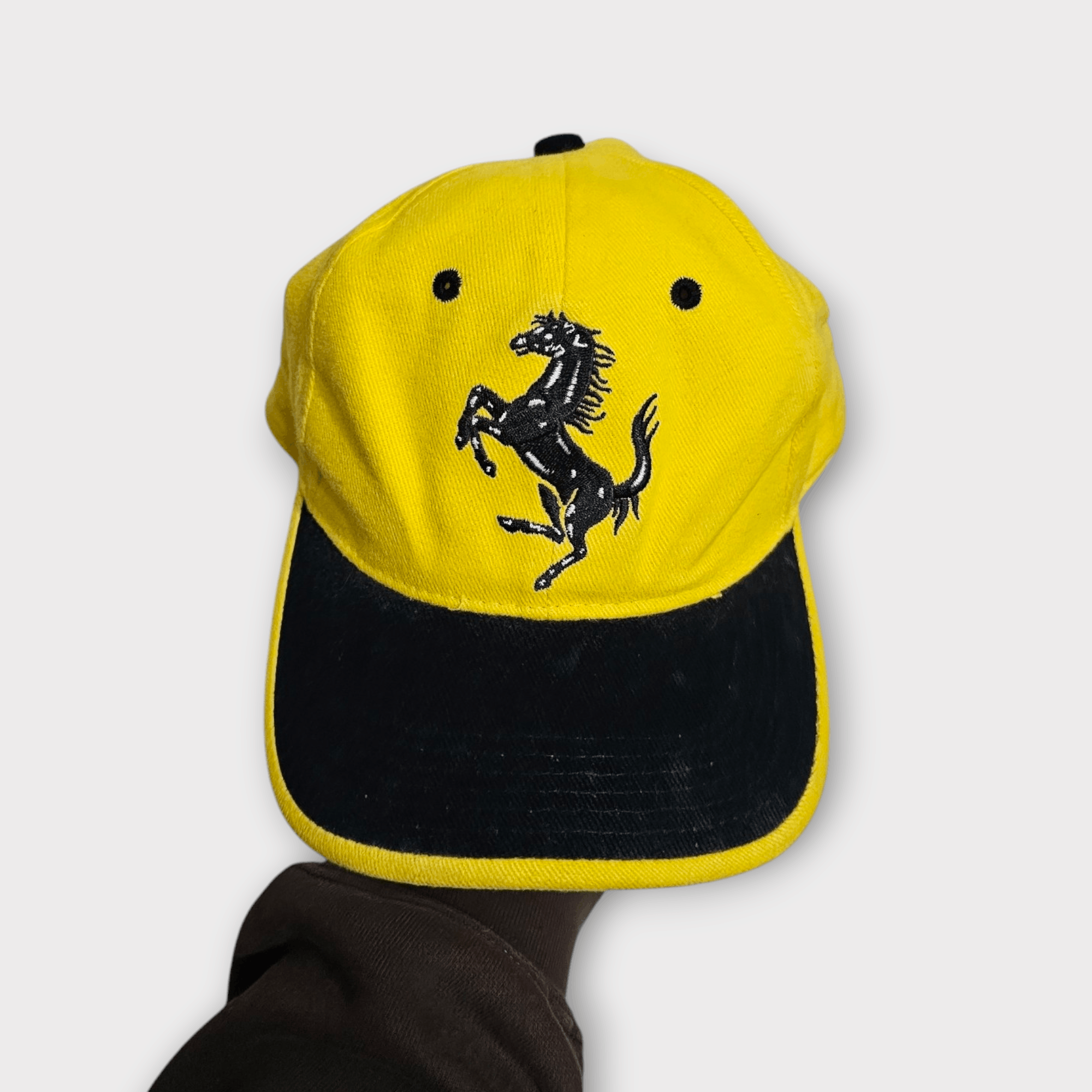 Ferrari × Vintage Ferrari Rare Yellow 90's Hat Size ONE SIZE - 2 Thumbnail