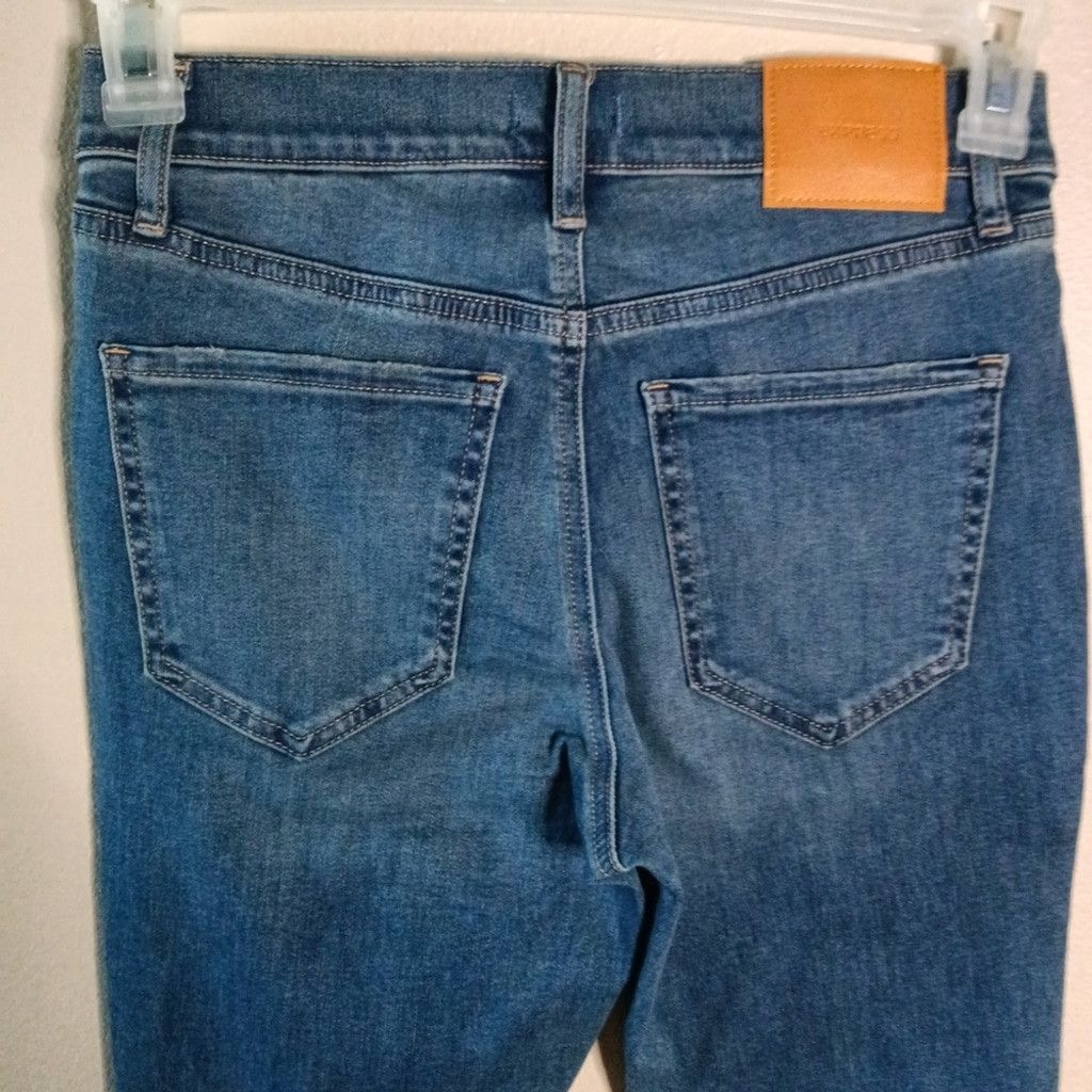 Express Express Mid Rise Skinny Jeans Medium Wash Stretch 4 S NWT Size 27" / US 4 / IT 40 - 10 Thumbnail