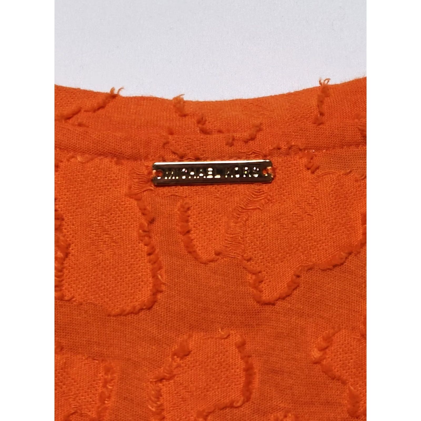 Michael Kors Michael Kors Womens Tank Top Sleeveless Orange Ruffle Shirt M Size Size M / US 6-8 / IT 42-44 - 5 Thumbnail