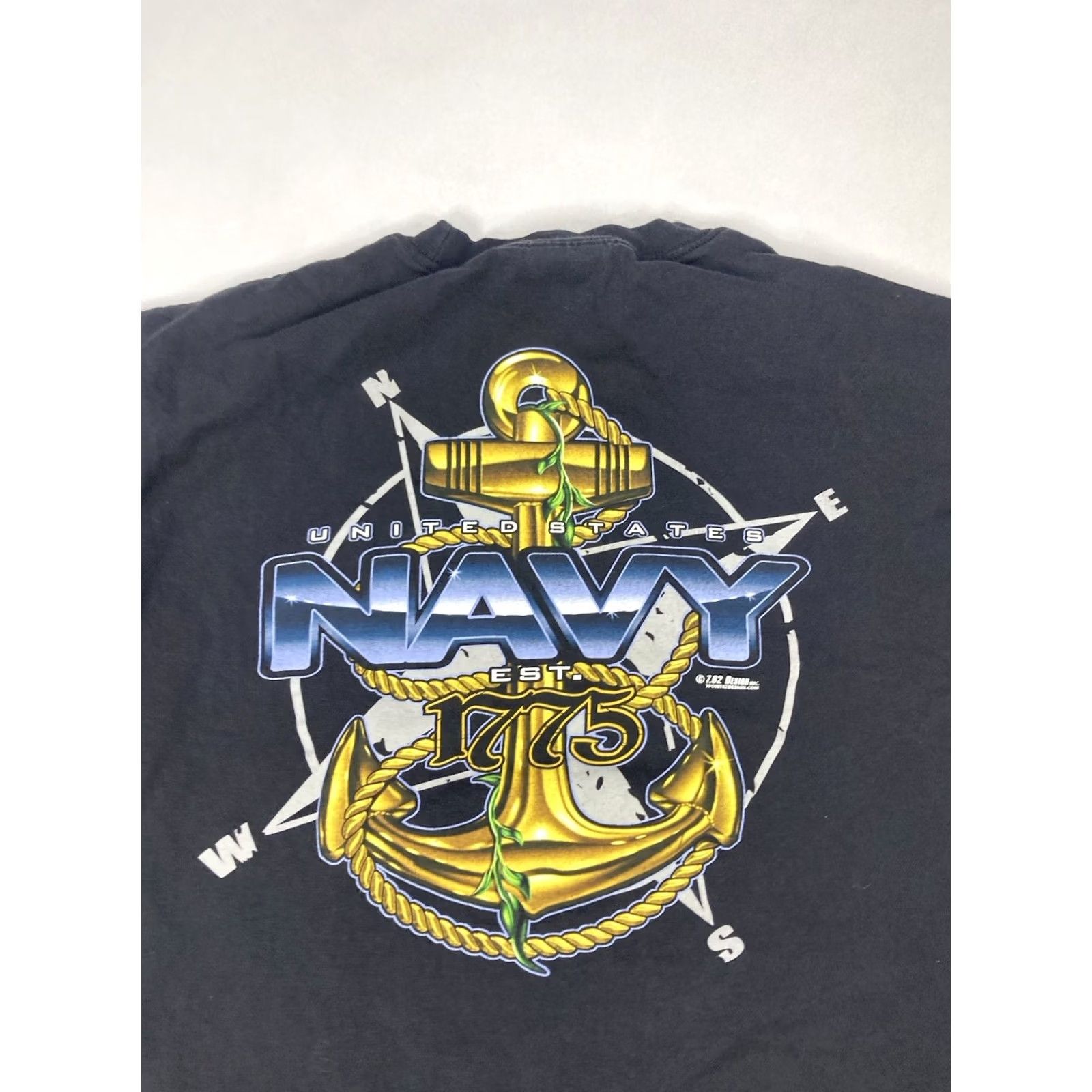 Vintage 7.62 Designs United States Navy Graphic T-shirt Men Medium Black Short Sleeve Size US M / EU 48-50 / 2 - 2 Thumbnail