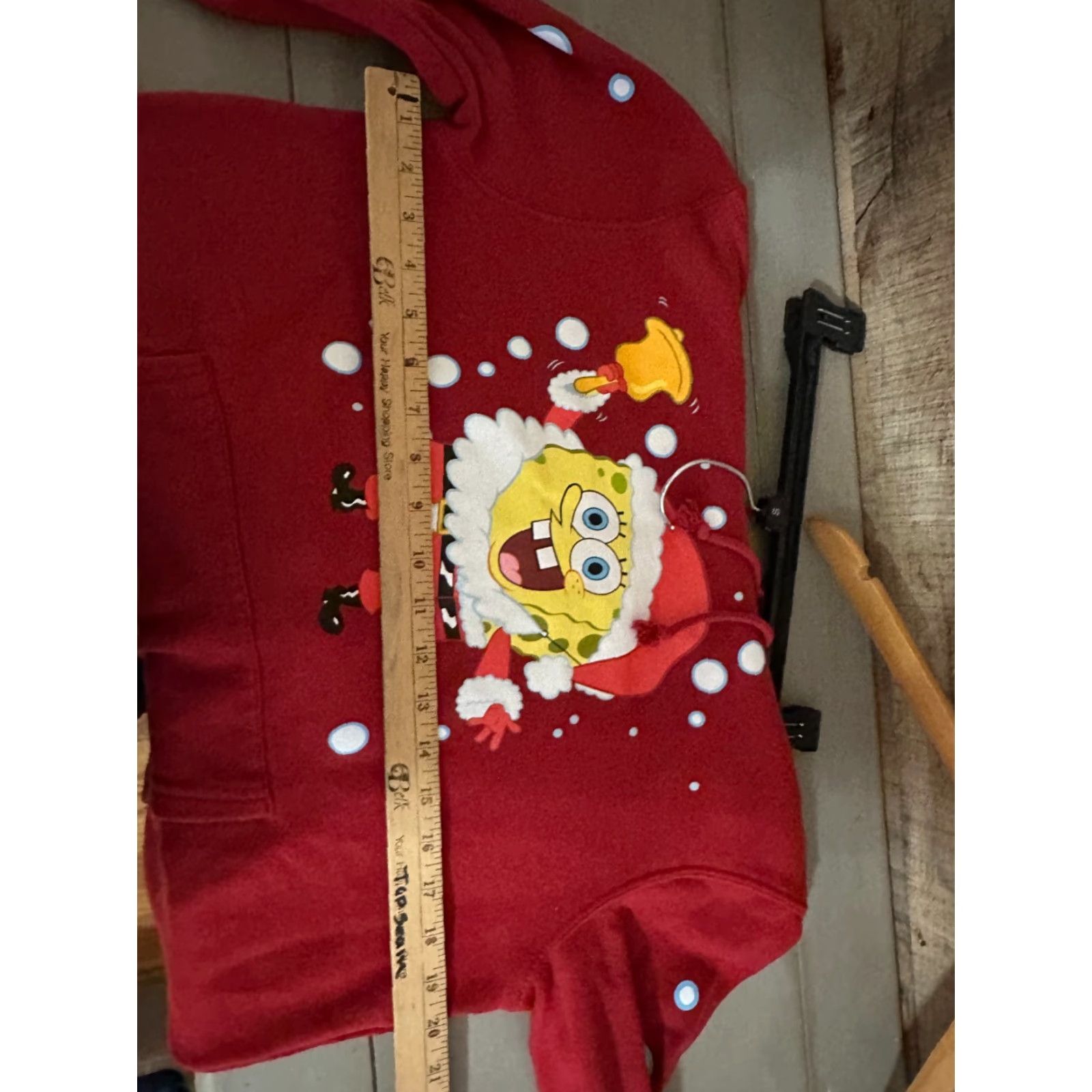 Nickelodeon Nickelodeon Spongebob Squarepants Christmas Red Hoodie Unisex Medium M Women Men Pullover Hoodie Christmas Theme Red Nickelodeon Shirt Size US M / EU 48-50 / 2 - 4 Thumbnail