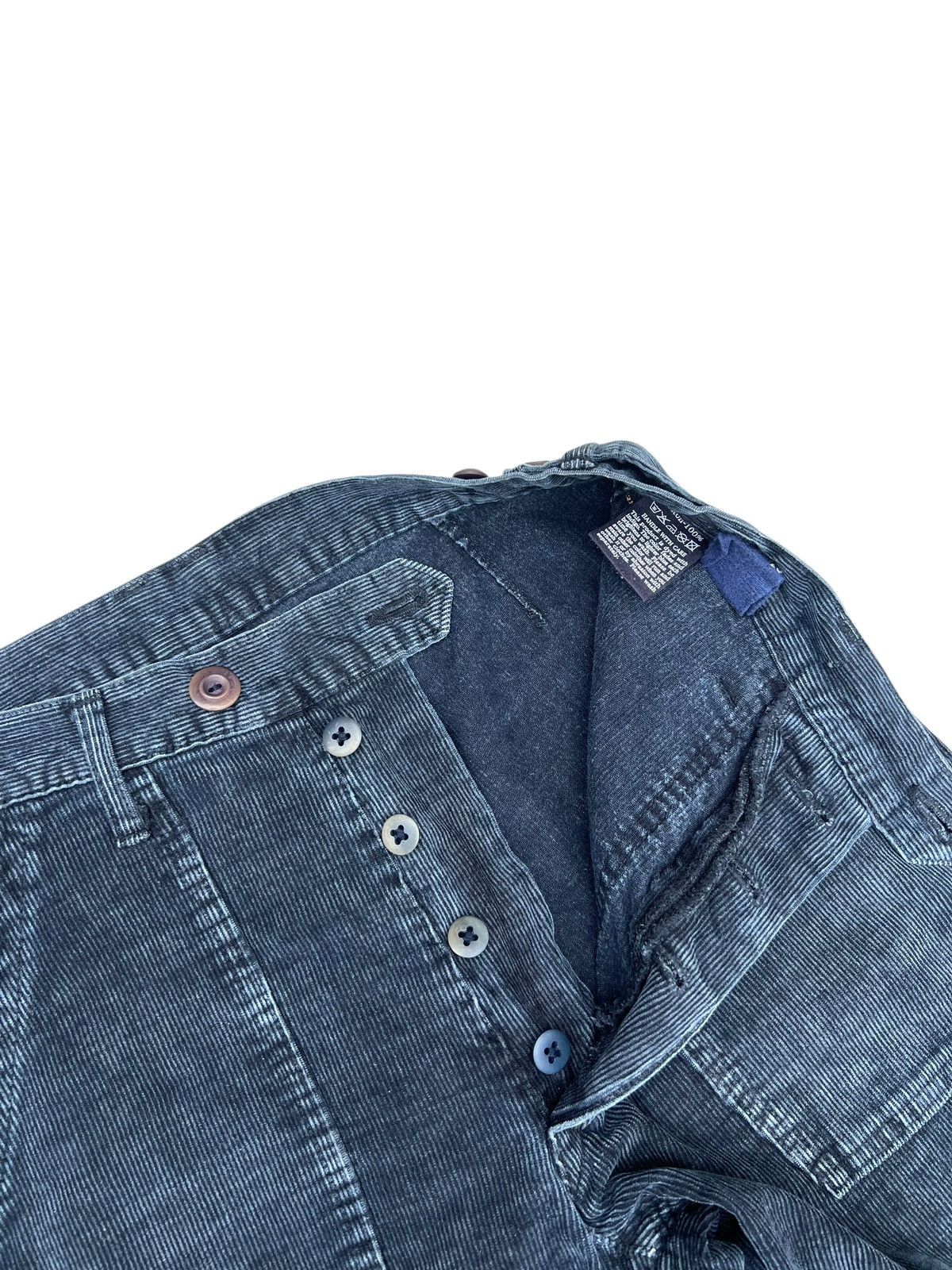 45rpm 2000s 45rpm Japan Fade Corduroy Blue Black Fatigue Pant Size US 28 / EU 44 - 7 Thumbnail