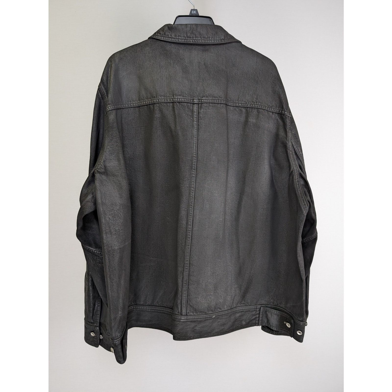 Rick Owens o1rshd1 Lido Worker Jacket in Black Wax Size US L / EU 52-54 / 3 - 9 Thumbnail