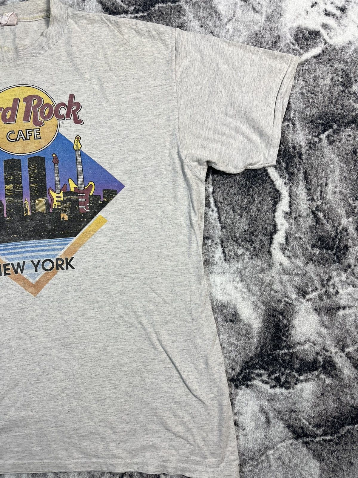 Hard Rock Cafe Vintage 90s Hard Rock Cafe New York T Shirt Made in USA Size US L / EU 52-54 / 3 - 3 Thumbnail