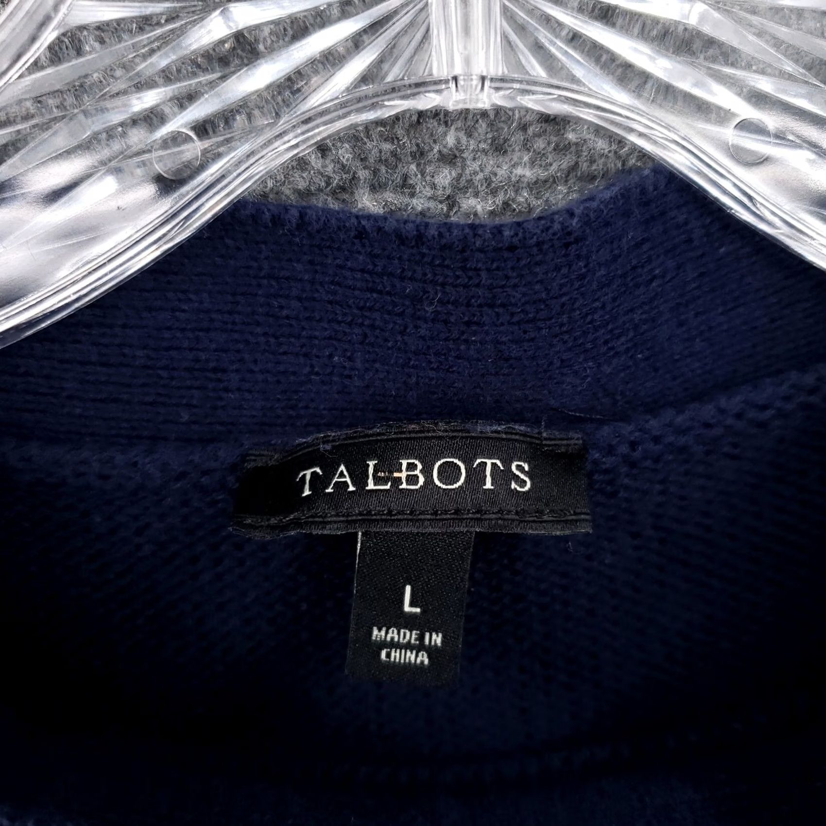 Talbots Talbots Sweater Womens L Blue 3/4 Sleeve Pullover Crew Neck Knit Jumper Shirt Pullover Mens Womens Girls Size L / US 10 / IT 46 - 7 Thumbnail