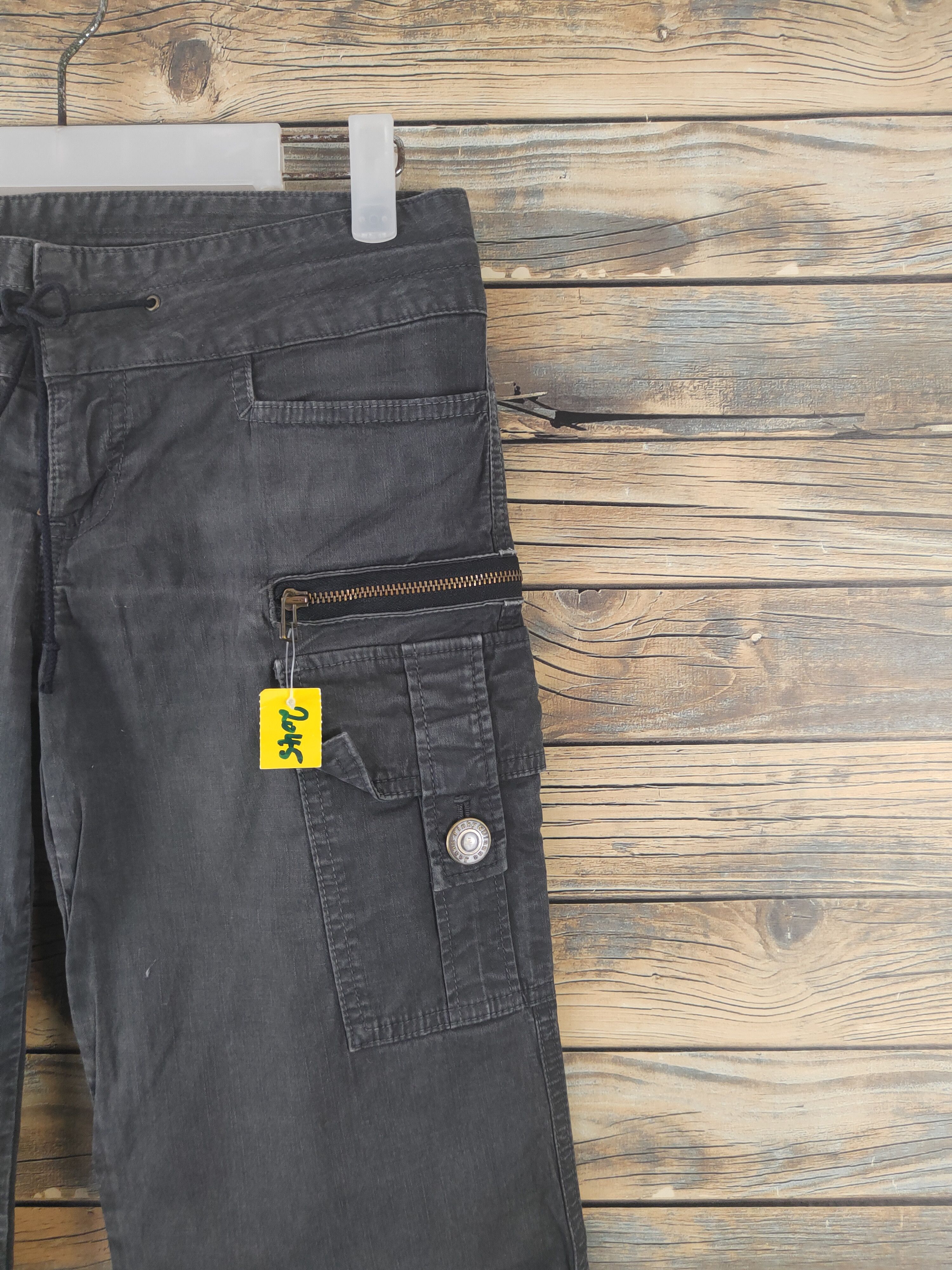 Japanese Brand DL Pinky&Dianne Black Multipocket Cargo Pants #2045 Size 29" - 5 Thumbnail