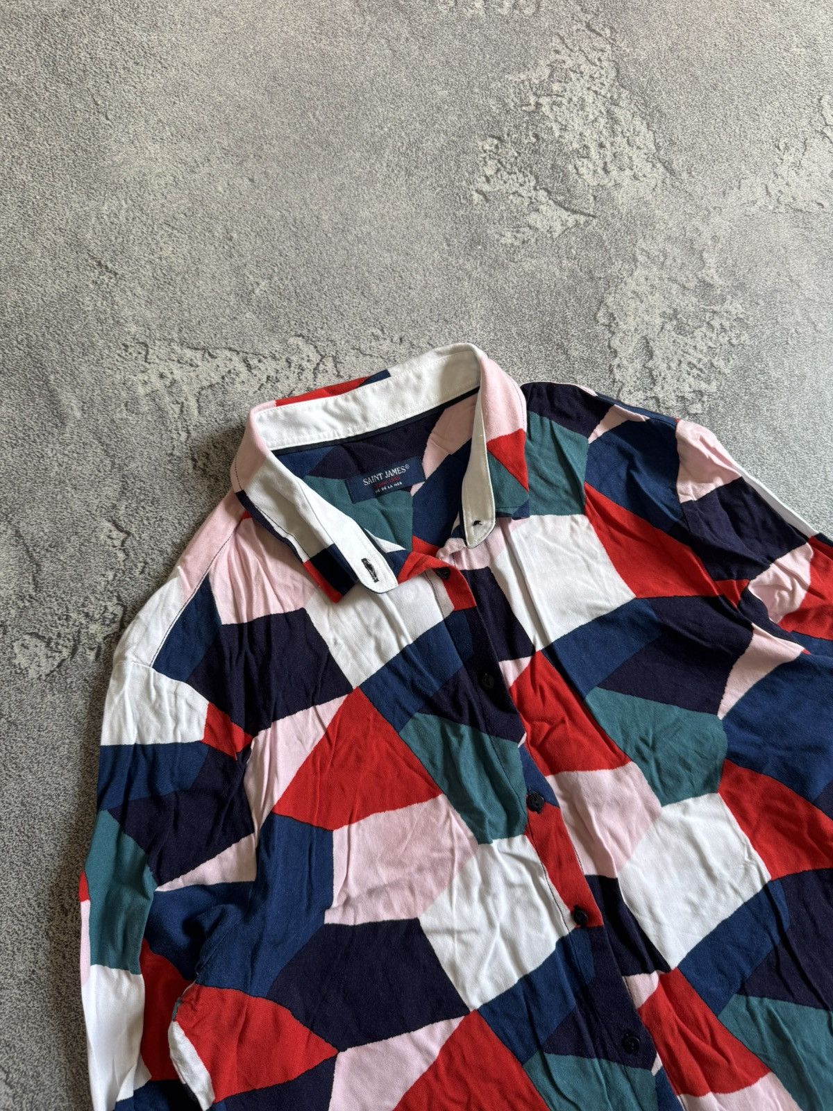 Saint James Saint James all printed multicolour button up shirt blouse Size M / US 6-8 / IT 42-44 - 2 Thumbnail