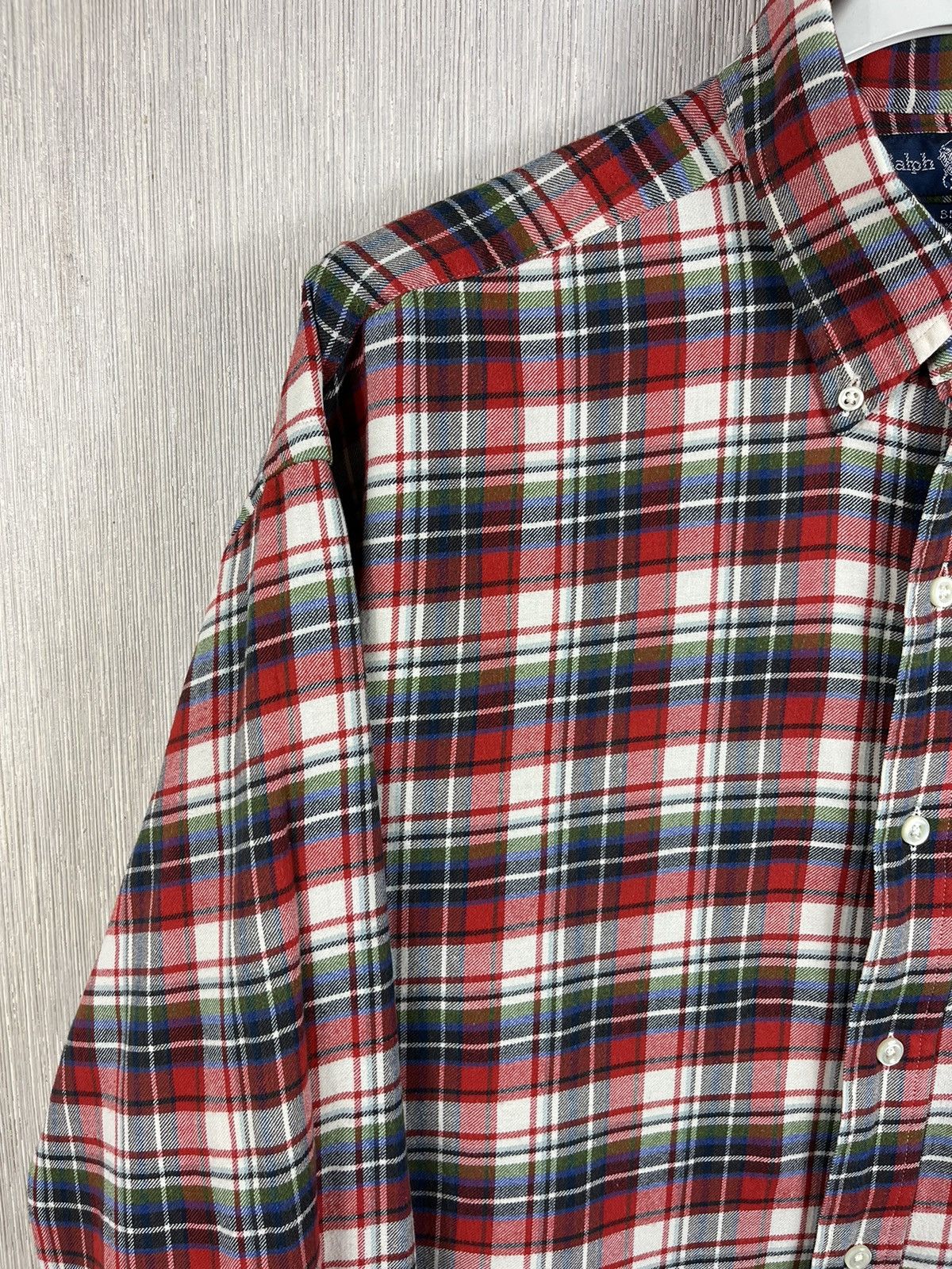 Flannel × Ralph Lauren × Vintage Vintage 90s Ralph Lauren blake flannel plaid shirt checked Size US XL / EU 56 / 4 - 5 Thumbnail