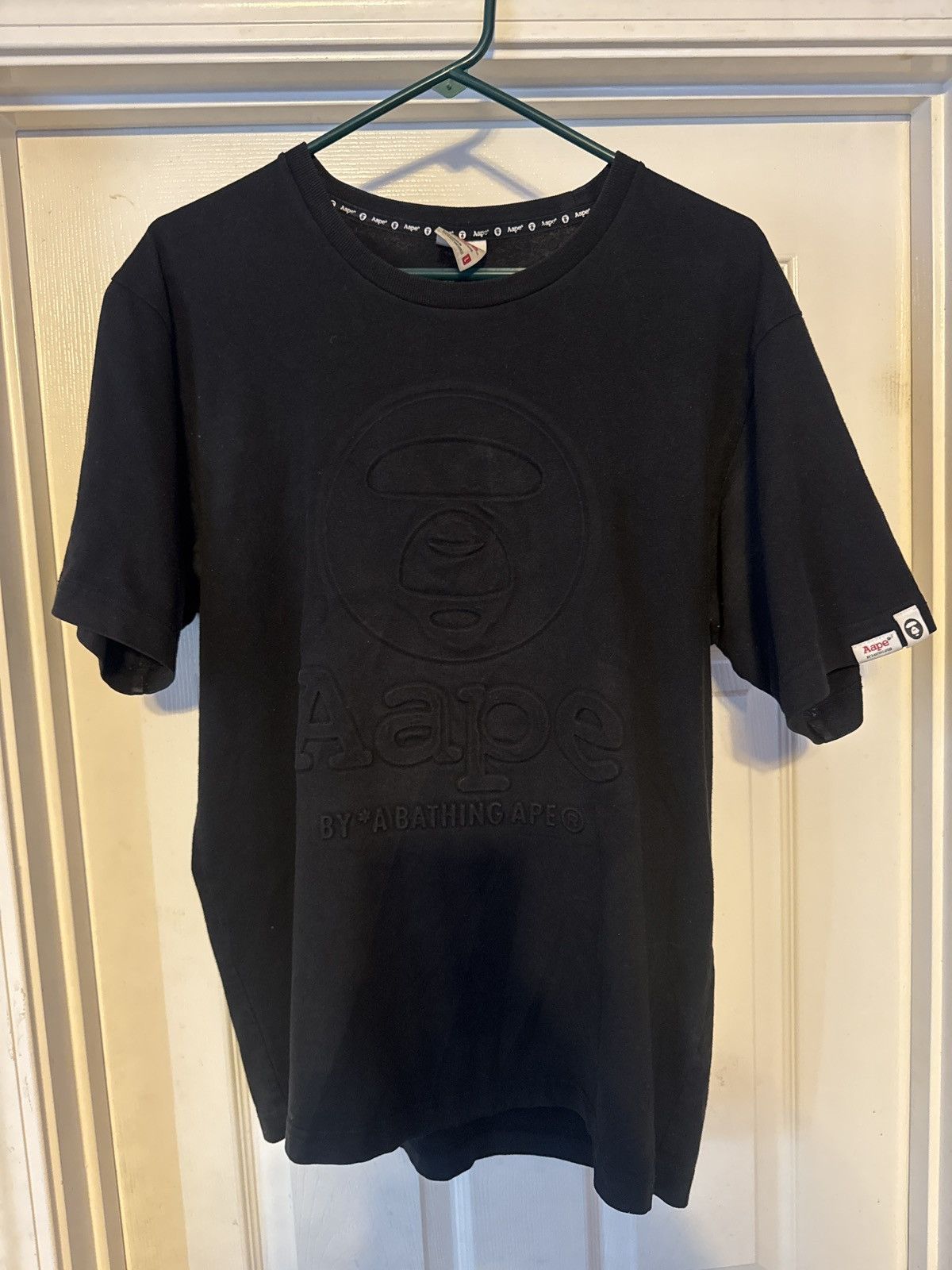 Aape All Black Bape T-shirt Size US L / EU 52-54 / 3 - 1 Thumbnail