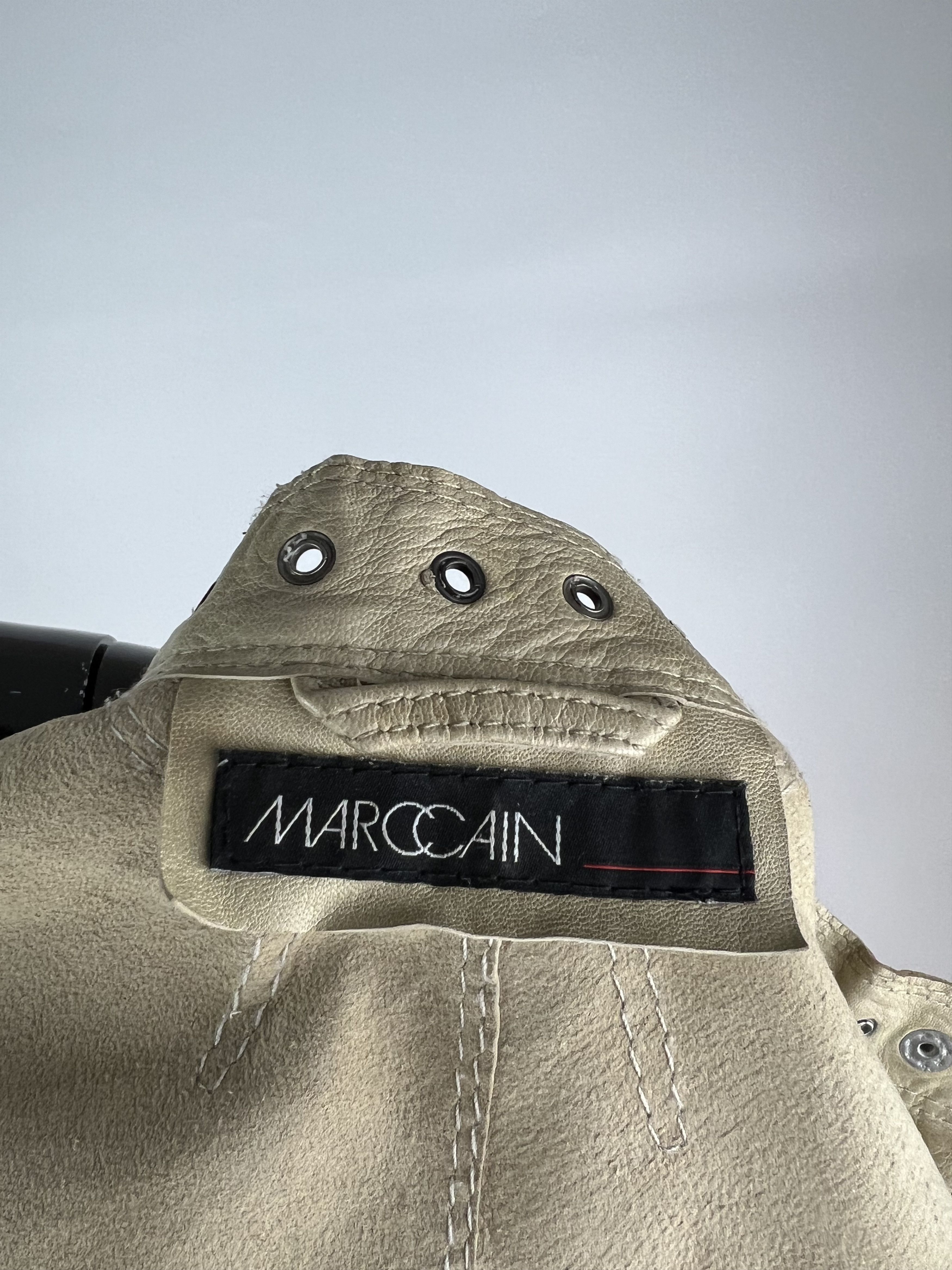 Vintage Marc Cain Vintage Beige Leather Jacket Size 2 S/M Size S / US 4 / IT 40 - 8 Thumbnail