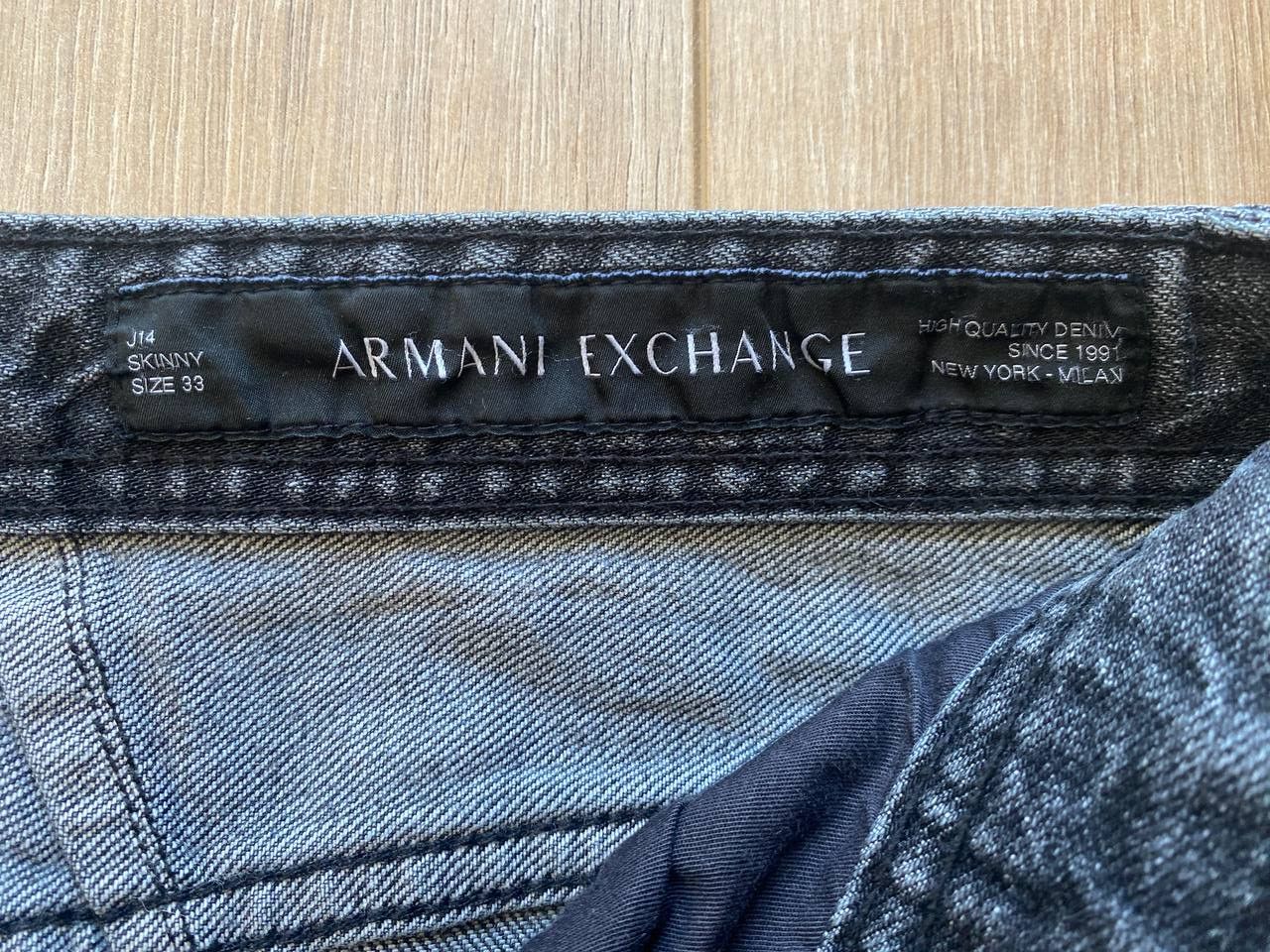 Armani Exchange Armani Exchange Skinny J14 Jeans 33 Washed Black Size US 33 - 6 Thumbnail