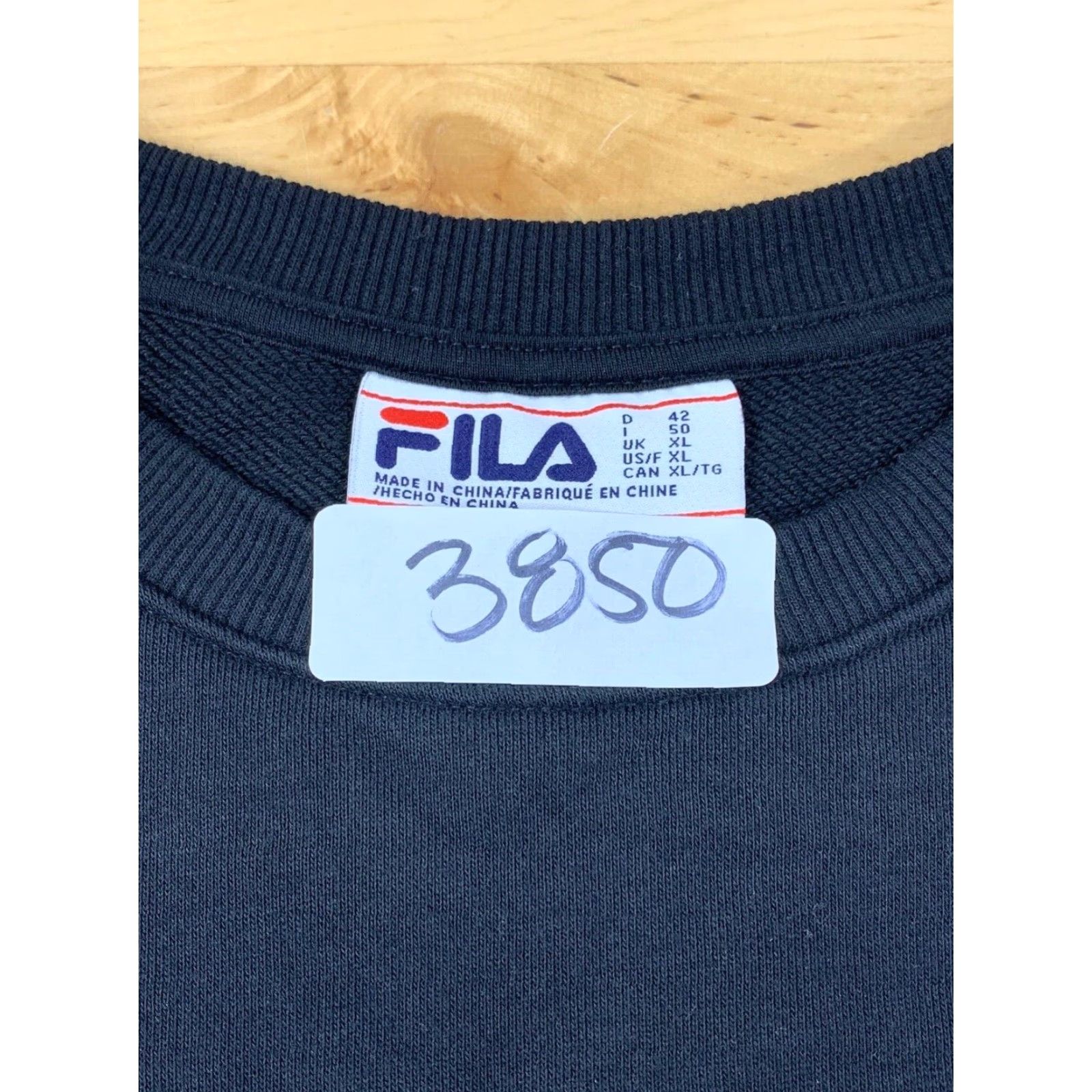 Fila FILA Sweatshirt XL Logo Men Pullover Black Solid All Seasons Gym & Training Running & Jogging Size US XL / EU 56 / 4 - 3 Thumbnail