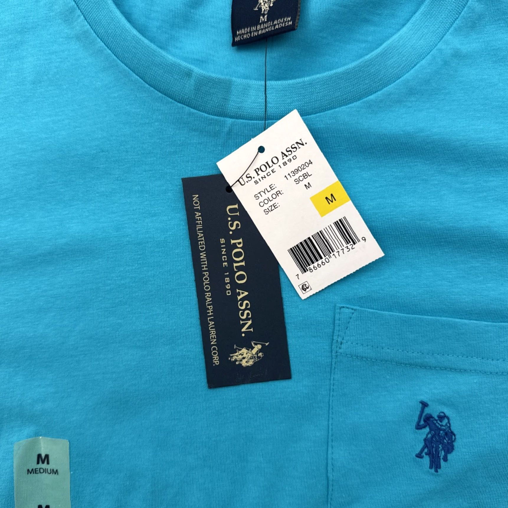 U.S. Polo Assn. U.S. Polo Assn. Shirt Medium Sky Blue Pocket Casual Sport Preppy Mens Size US M / EU 48-50 / 2 - 4 Thumbnail