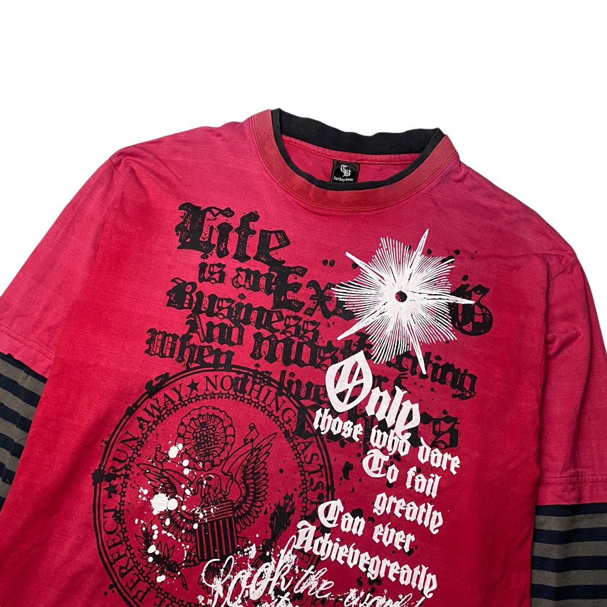 Hysteric Glamour × If Six Was Nine × Japanese Brand 2000's Turkey Bear Tribal Double Layer Longsleeve Size US L / EU 52-54 / 3 - 4 Thumbnail