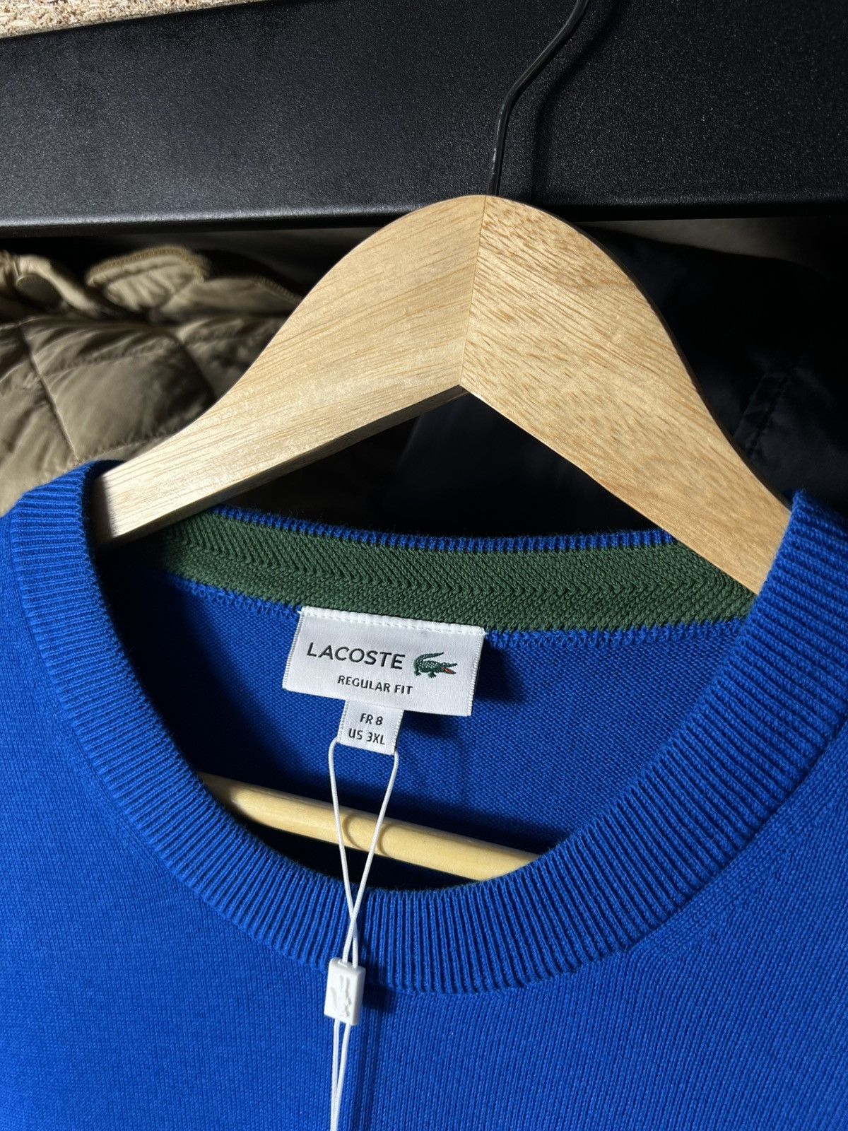 Lacoste 🐊 Lacoste Organic Cotton Crew neck Sweater Blue XXXL FR 8 Size US XXL / EU 58 / 5 - 4 Thumbnail