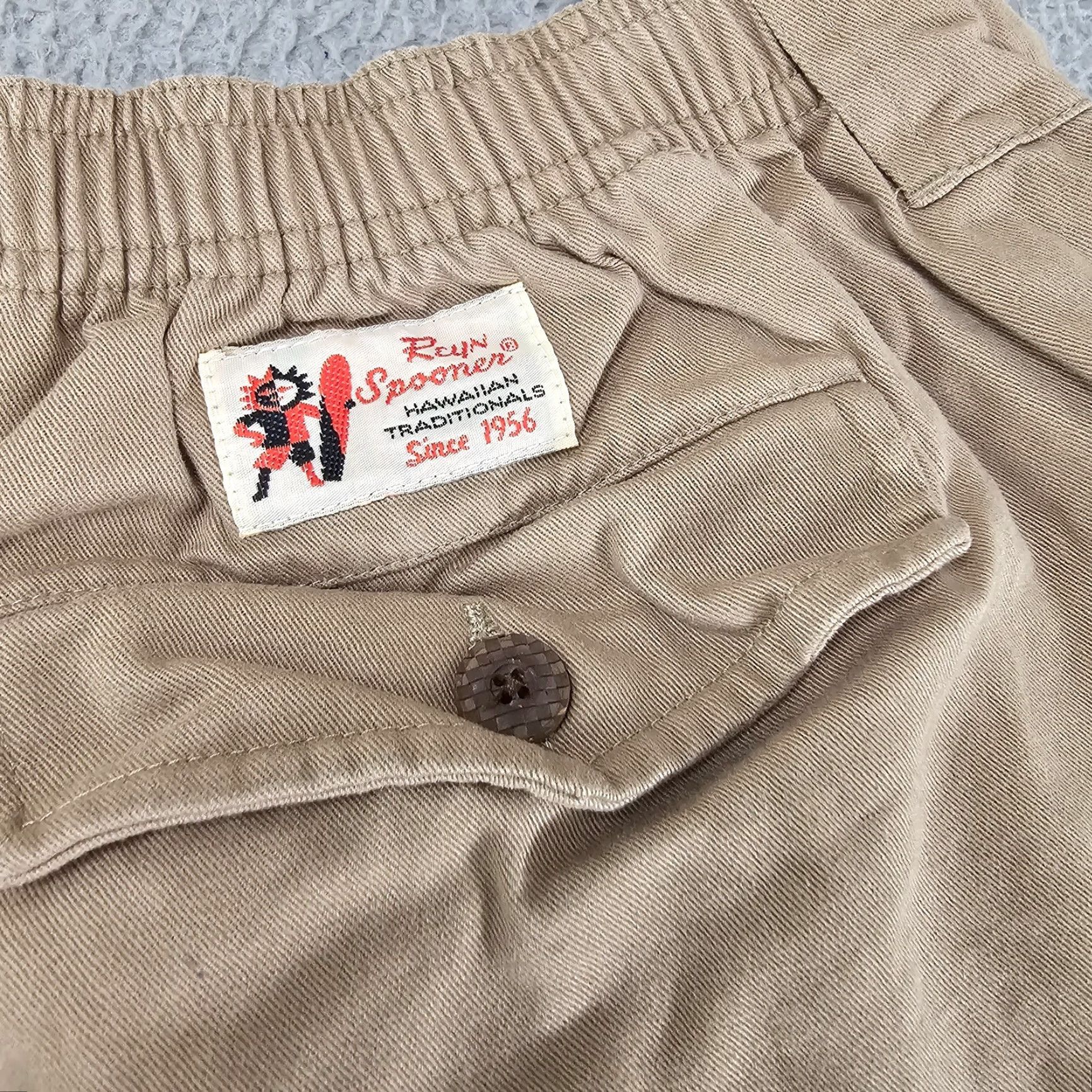 Reyn Spooner Reyn Spooner Mens Shorts Chino 38 Khaki Brown Cotton Button Pocket Belt Loops Regular Vintage? No Size US 38 / EU 54 - 5 Thumbnail
