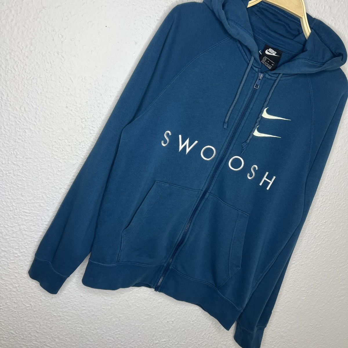 Nike Nike Bug Double Swoosh Logo Hoodie Sweatshirt Blue Size US M / EU 48-50 / 2 - 3 Thumbnail
