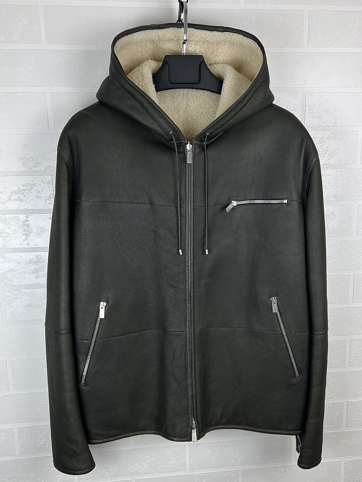 Hermes HERMES Jacket Leather Reversible Lambskin Sheepskin Men’s Size US XL / EU 56 / 4 - 4 Thumbnail