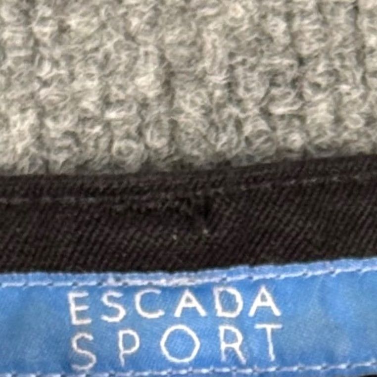 Escada Escada Sport Black Linda Wide Leg Trousers Pants Made in Italy 26X29 Minimalist Size 26" / US 2 / IT 38 - 4 Thumbnail
