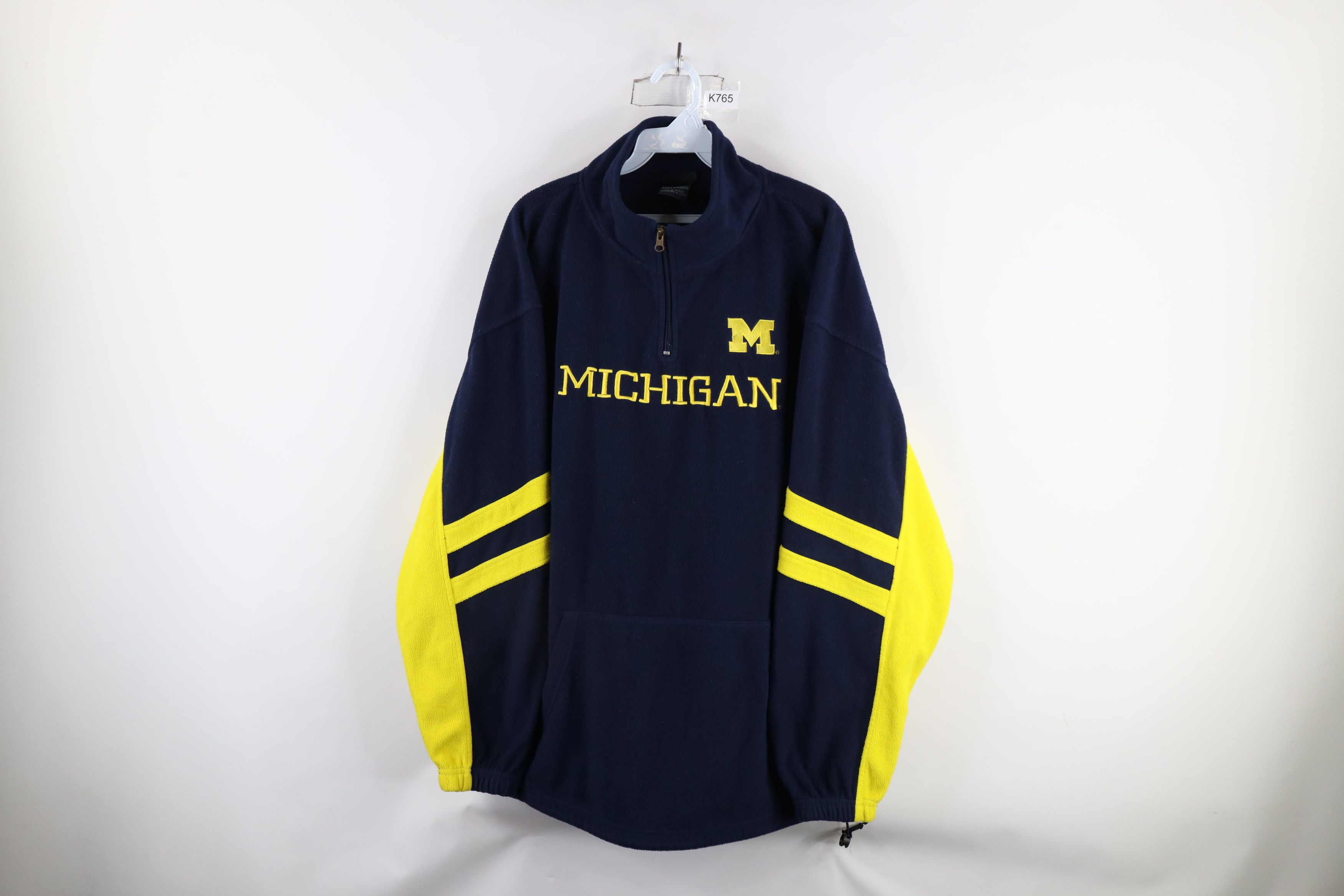 Vintage Vintage Out University of Michigan Half Zip Fleece Sweater Size US XL / EU 56 / 4 - 1 Thumbnail