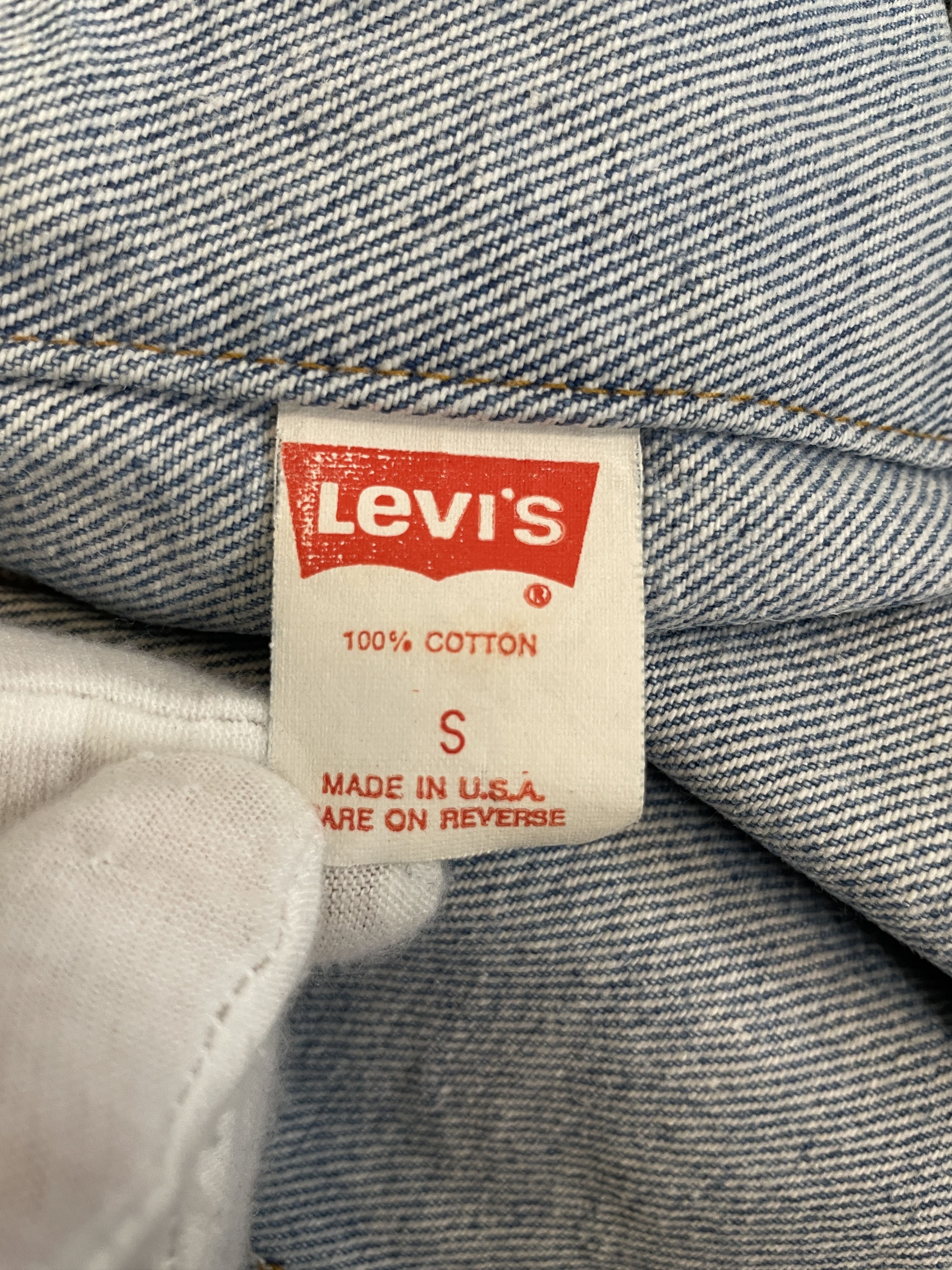 Levi's Vintage 80's Levis Denim Faded Trucker Jacket 70507 0214 Size US S / EU 44-46 / 1 - 9 Thumbnail