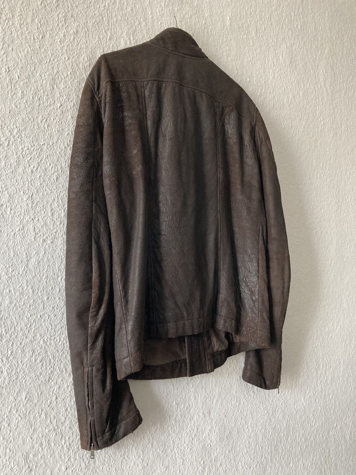 Rick Owens F/W 09 “CRUST” Bitter Blistered Lamb Mollino Leather Jacket Size US L / EU 52-54 / 3 - 19 Thumbnail