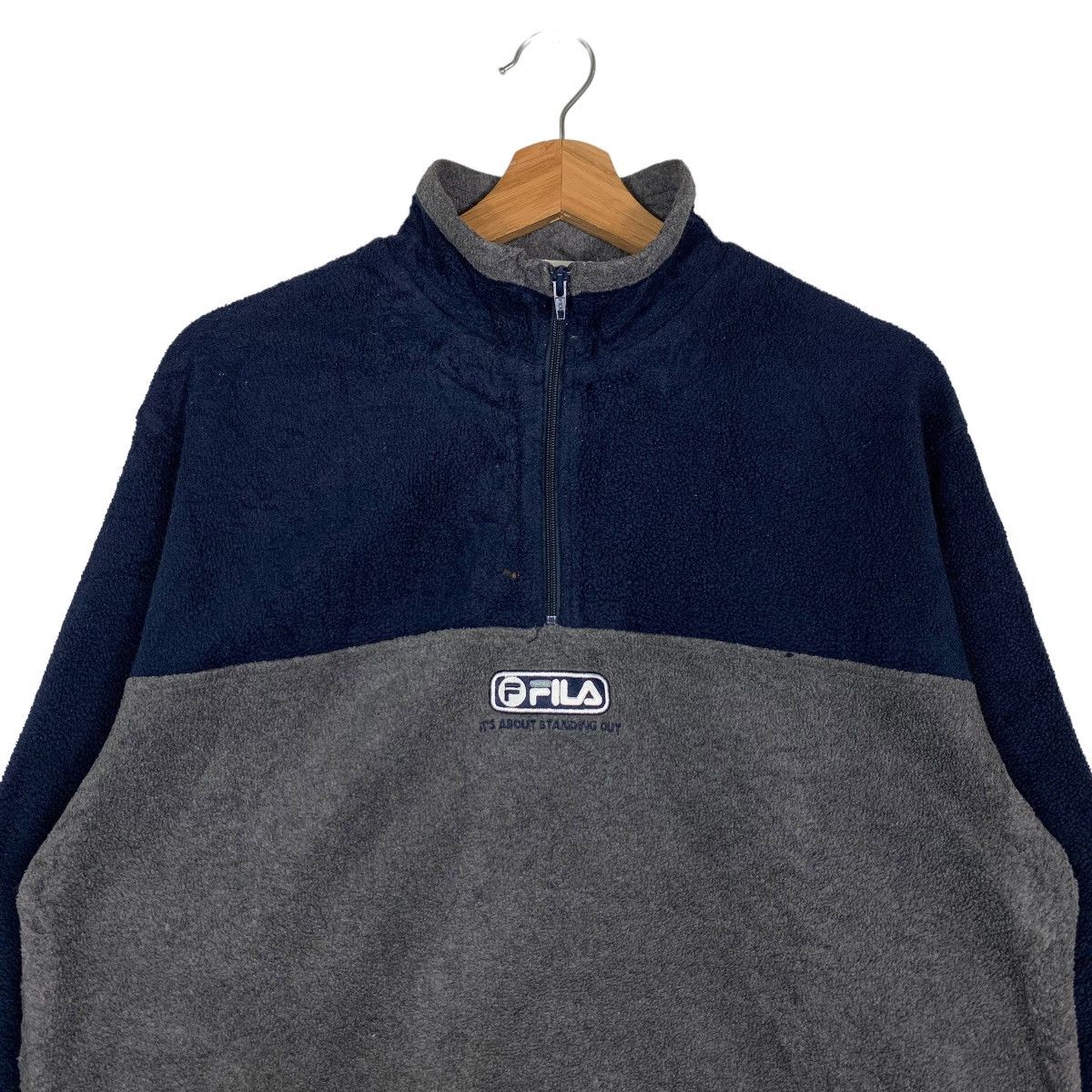 Fila FILA Center Logo Half Zip Pullover Fleece Sweater #0019-C1 Size US M / EU 48-50 / 2 - 3 Thumbnail