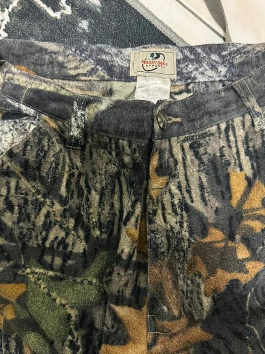 Mossy Oak Cotton Mill 2.0 Camo Hunting Pants for Men Camouflage Clothes,  X-Large, Greenleaf 