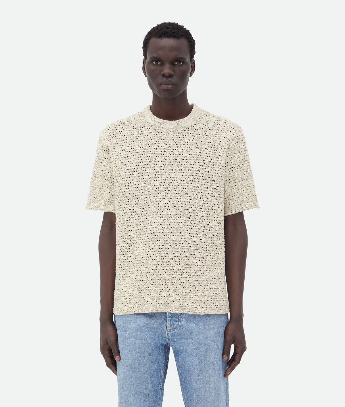 Bottega Veneta Bottega Veneta Cotton Crochet T-Shirt Size US M / EU 48-50 / 2 - 1 Thumbnail
