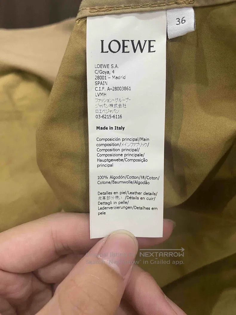 Loewe Loewe Long windbreaker with leather logo and color-blockin Size XS / US 0-2 / IT 36-38 - 9 Thumbnail