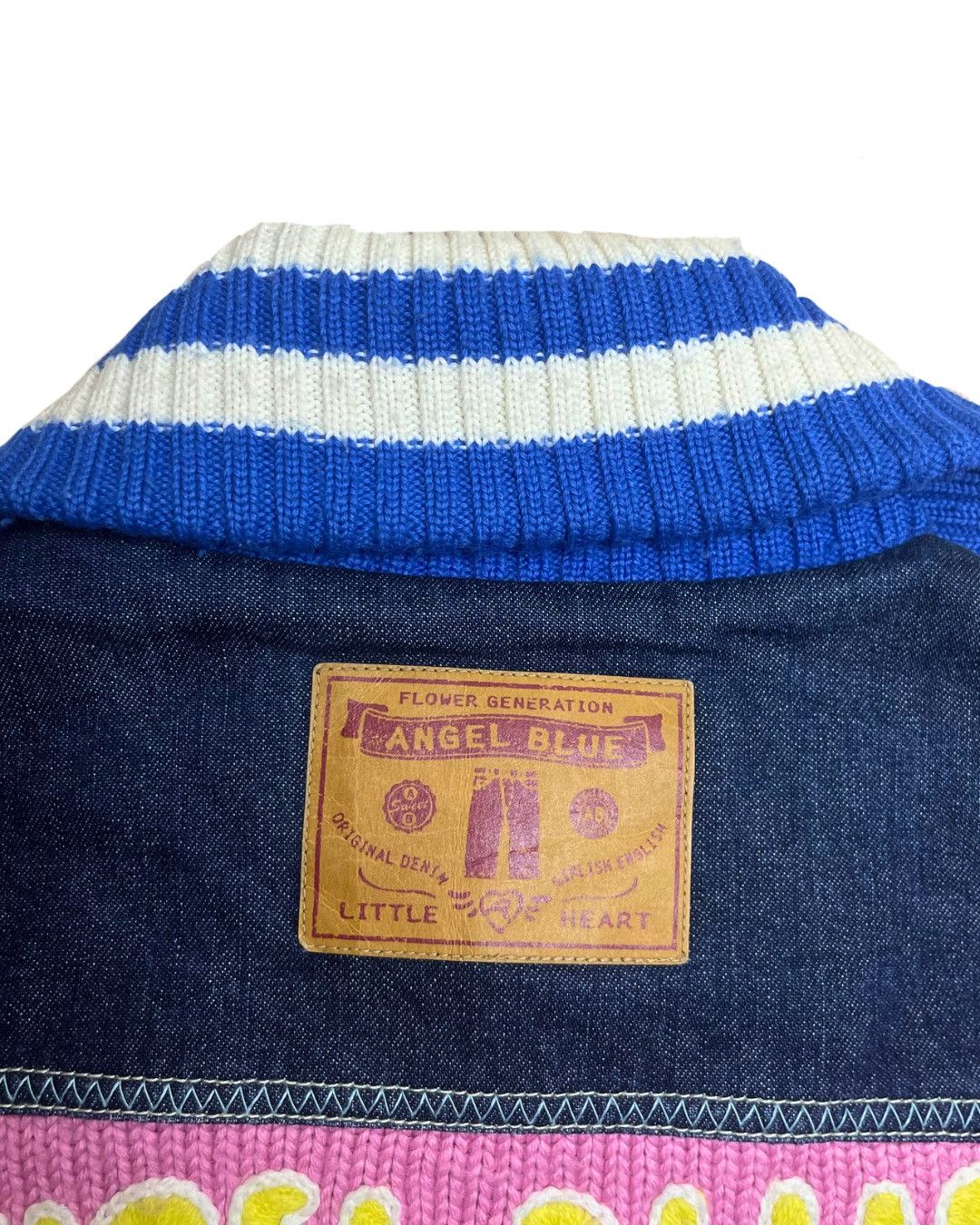 Angel Blue Angel Blue Knit Collar Denim Jacket Size M / US 6-8 / IT 42-44 - 6 Thumbnail