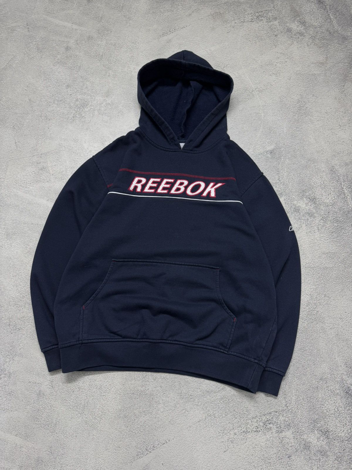 Reebok Vintage Reebok Big Logo Hoodie Size US M / EU 48-50 / 2 - 2 Thumbnail