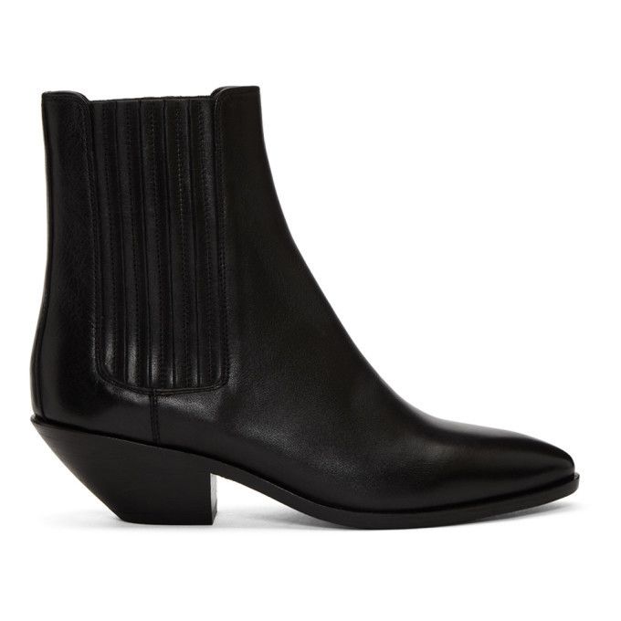 Saint Laurent Paris Yves Saint Laurent West Chelsea Boots in Smooth Leather Size US 7 / IT 37 - 1 Thumbnail
