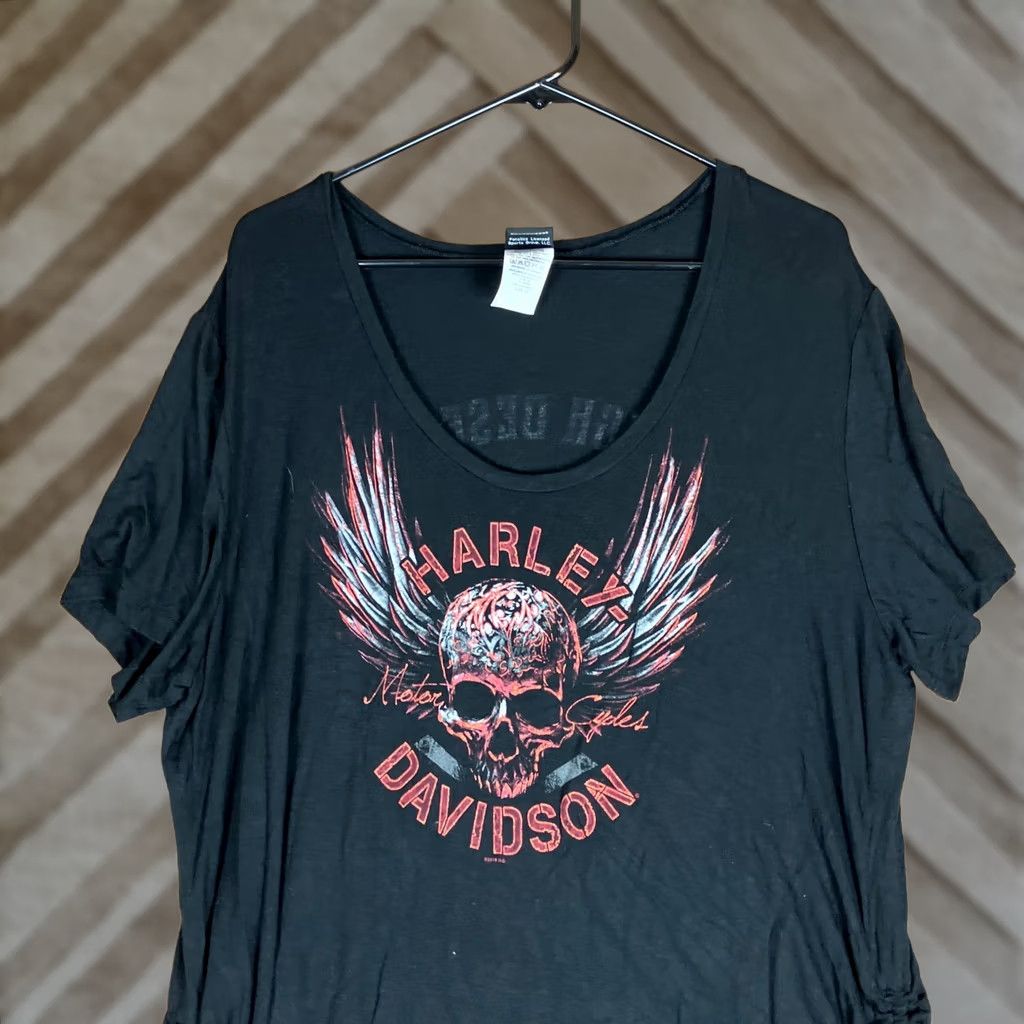 Harley Davidson Harley Davidson Womens Shirt Black Skull High Desert Boise Idaho Stretch 1X Size XL / US 12-14 / IT 48-50 - 1 Thumbnail