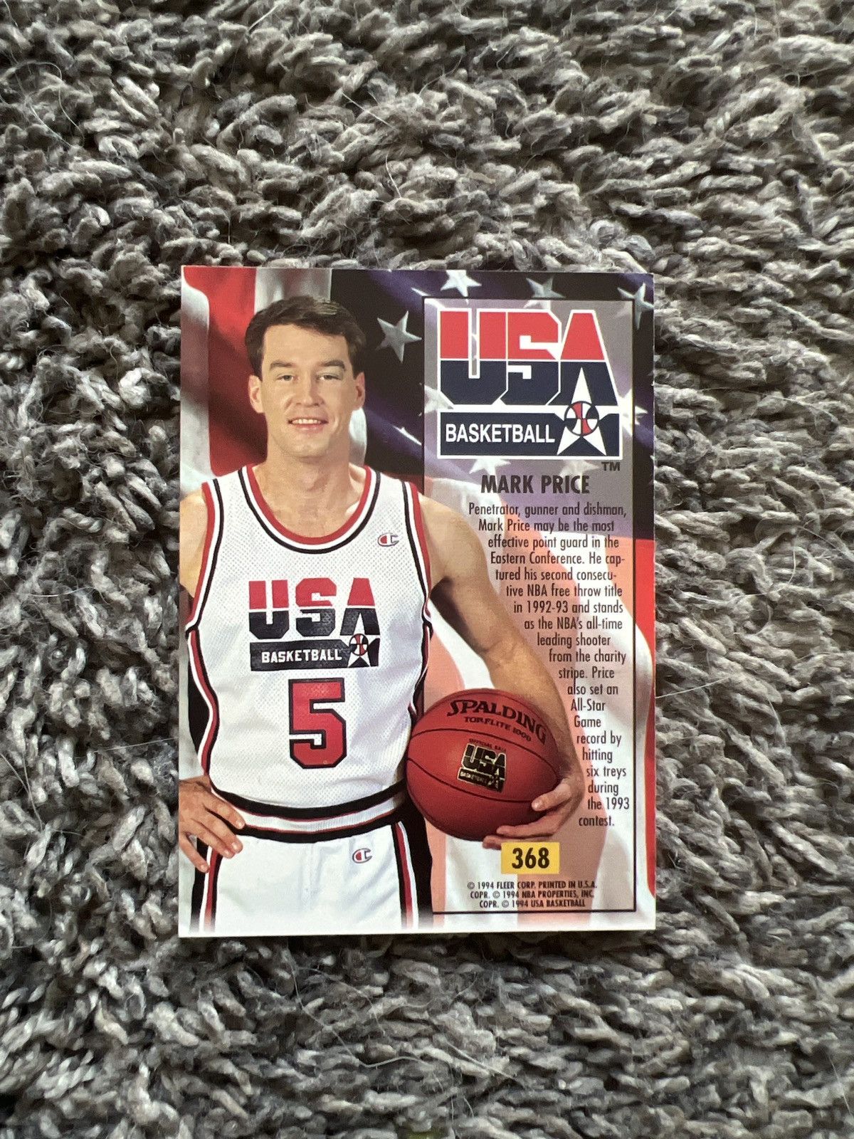 NBA 1994 Fleer Ultra #368 Mark Price Card Size ONE SIZE - 2 Thumbnail