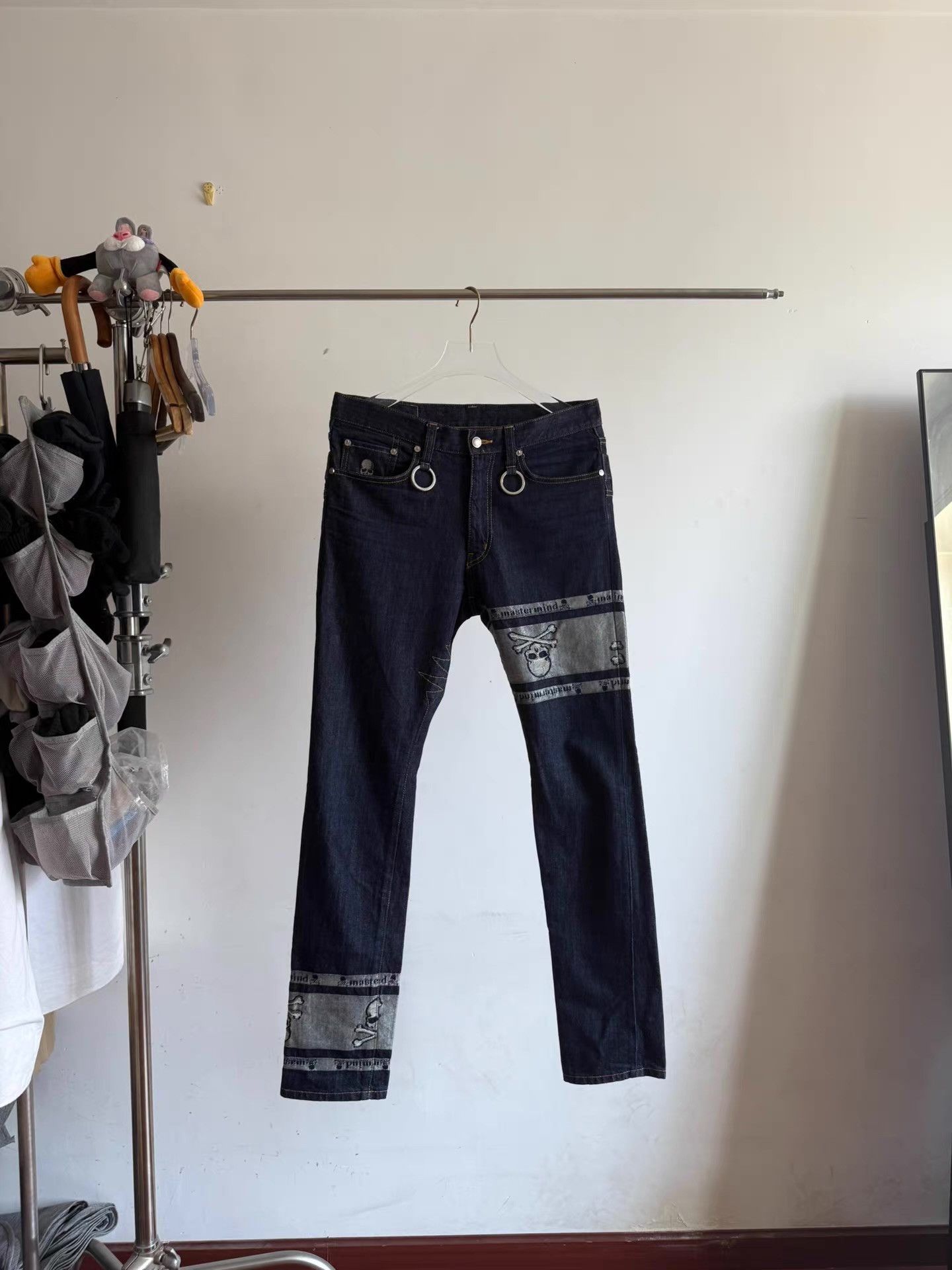 Mastermind Japan Mastermind Japan Silver Thread Double-Waist Jeans Q17 Size US 34 / EU 50 - 1 Thumbnail
