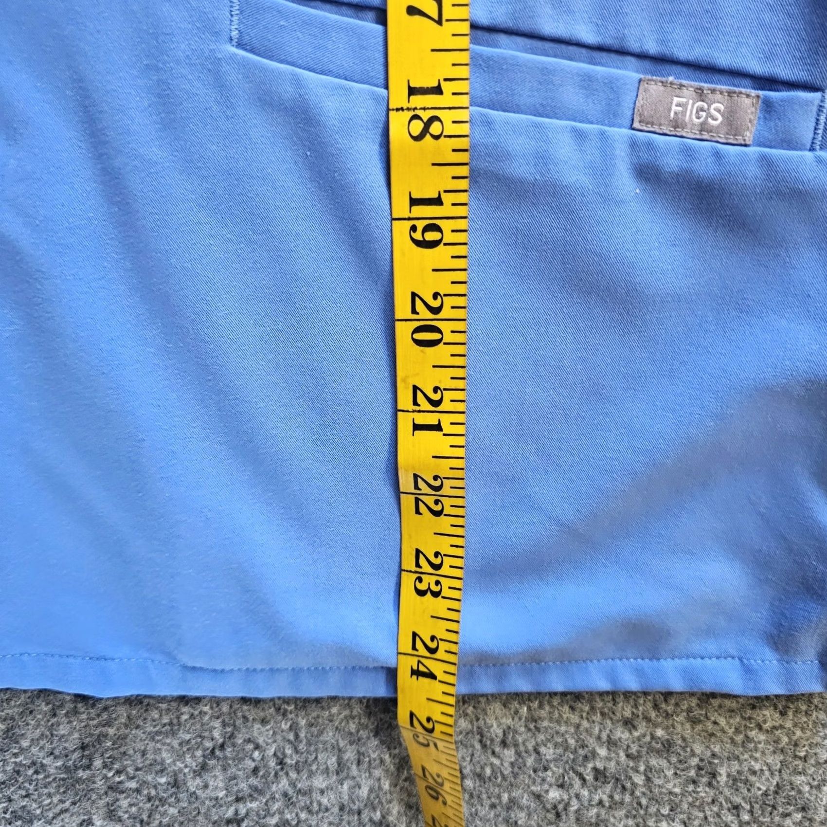 Vintage FIGS Top Shirt Womens XS Blue Casma 3 Pockets Short Sleeve Technical Comfort Size XS / US 0-2 / IT 36-38 - 7 Thumbnail