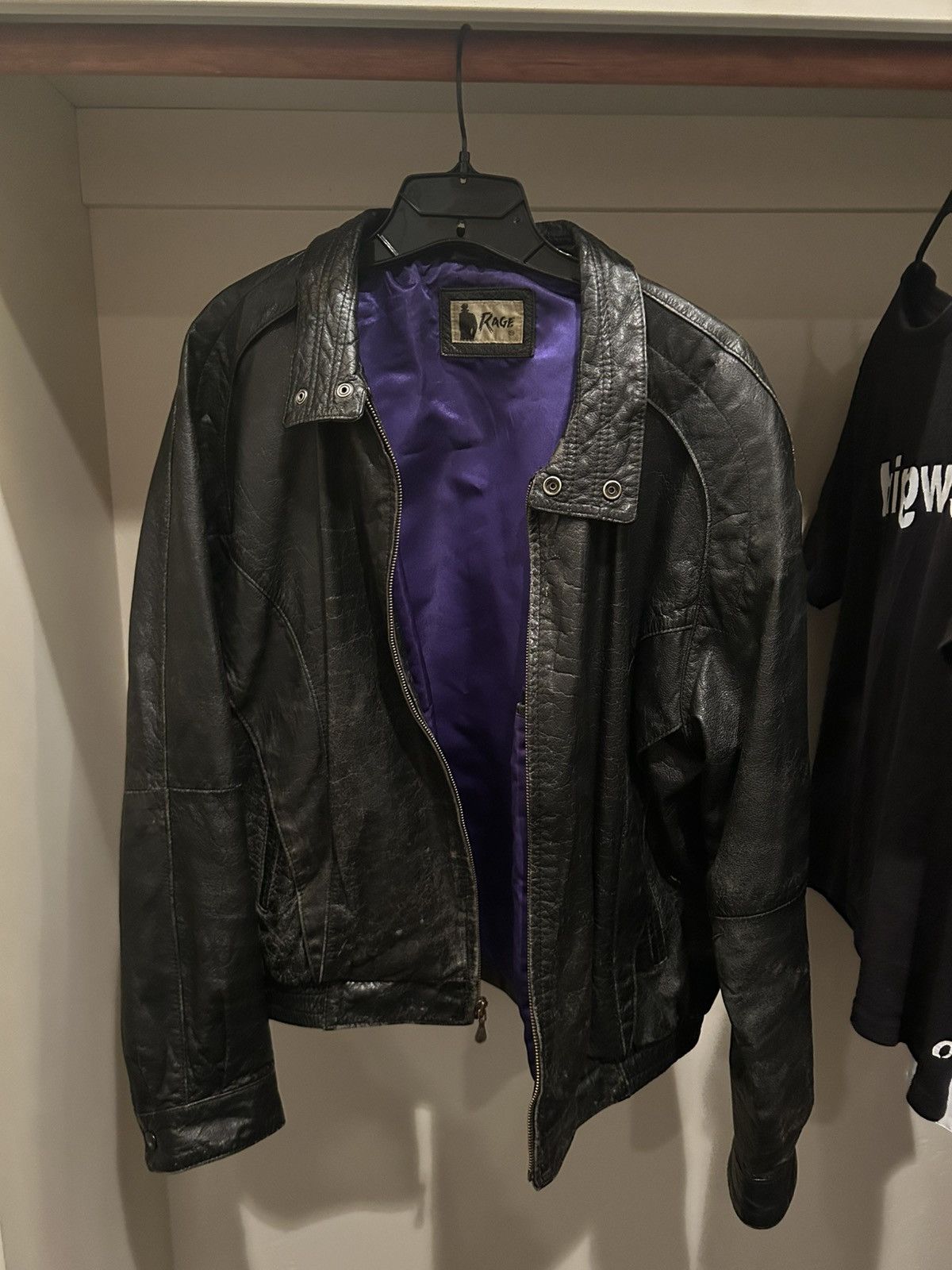 Vintage Rage Leather Biker Jacket