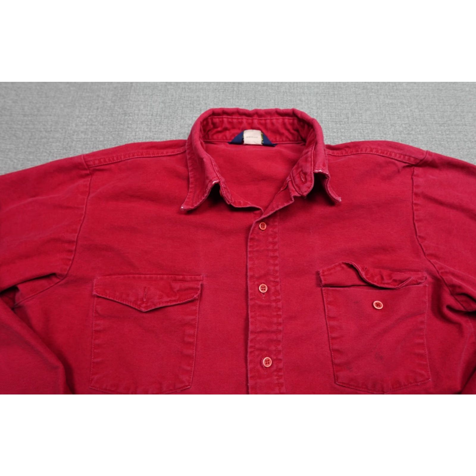 Vintage VINTAGE OshKosh B'Gosh Shirt Mens XL Red Canvas Heavyweight Outdoor Work Lumber Size US XL / EU 56 / 4 - 2 Thumbnail