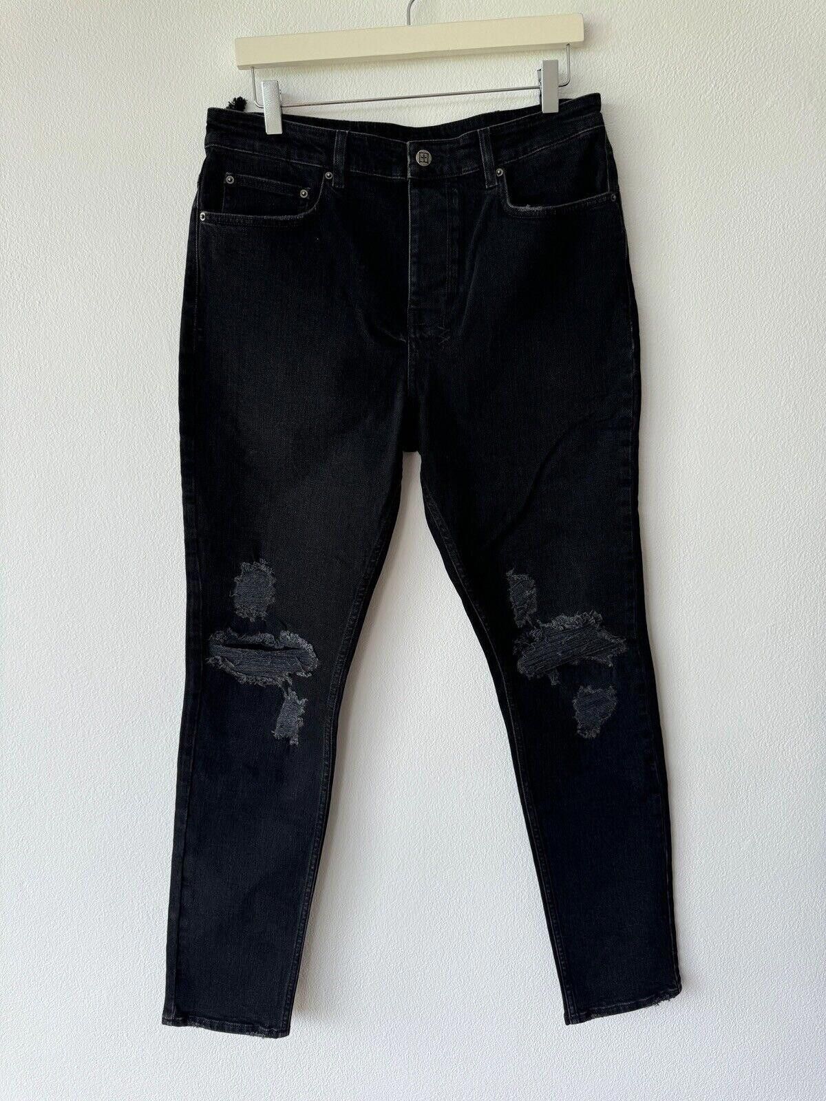 new Ksubi mens denim jean wolfgang 32 boneyard black