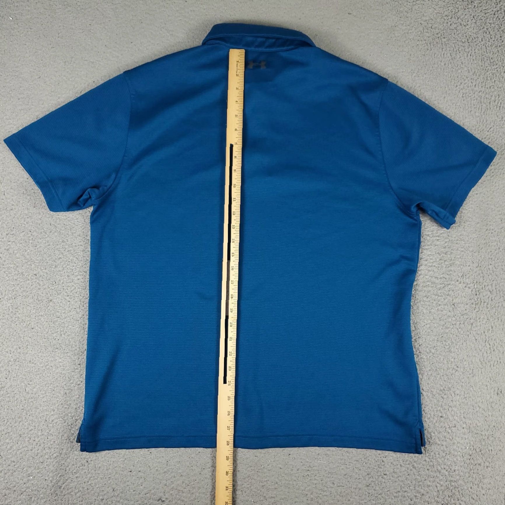 Under Armour Under Armour Polo Shirt Mens XL Blue Golf Casual Short Sleeve Polo Men XL Blue Logo Pattern Solid Casual Athletic Shirt Size US XL / EU 56 / 4 - 5 Thumbnail
