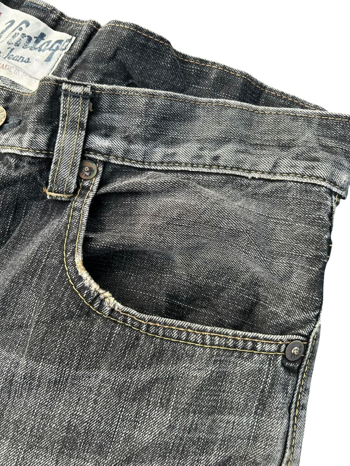 Kapital Thrashed Vintage Edwin 505V Selvedge Denim Jeans Size US 36 / EU 52 - 7 Thumbnail