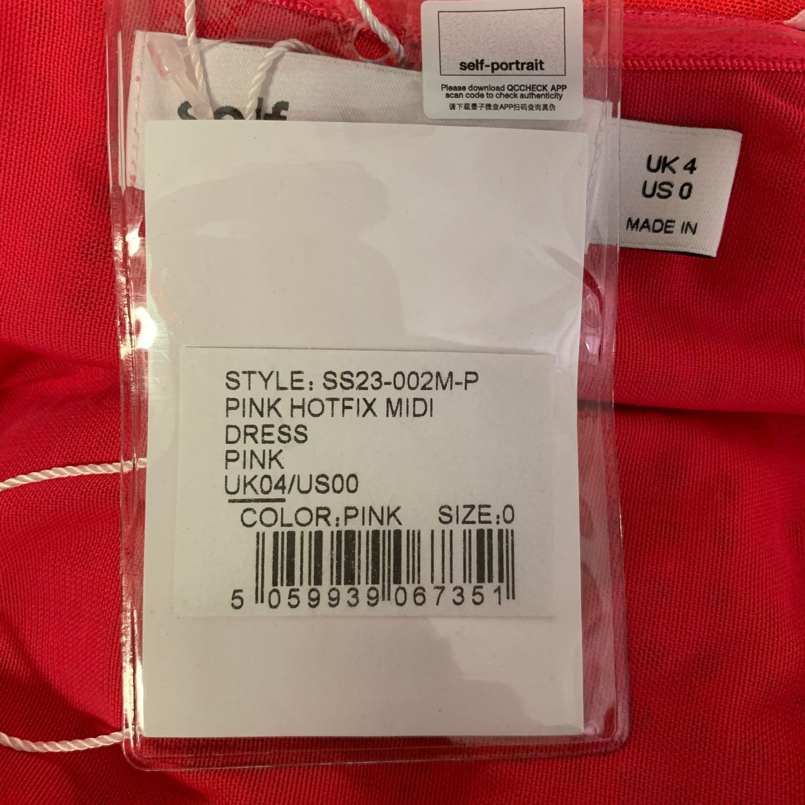 Self-Portrait SELF-PORTRAIT Size 0 Orange Pink Ombre Midi Dress Size XS / US 0-2 / IT 36-38 - 6 Thumbnail