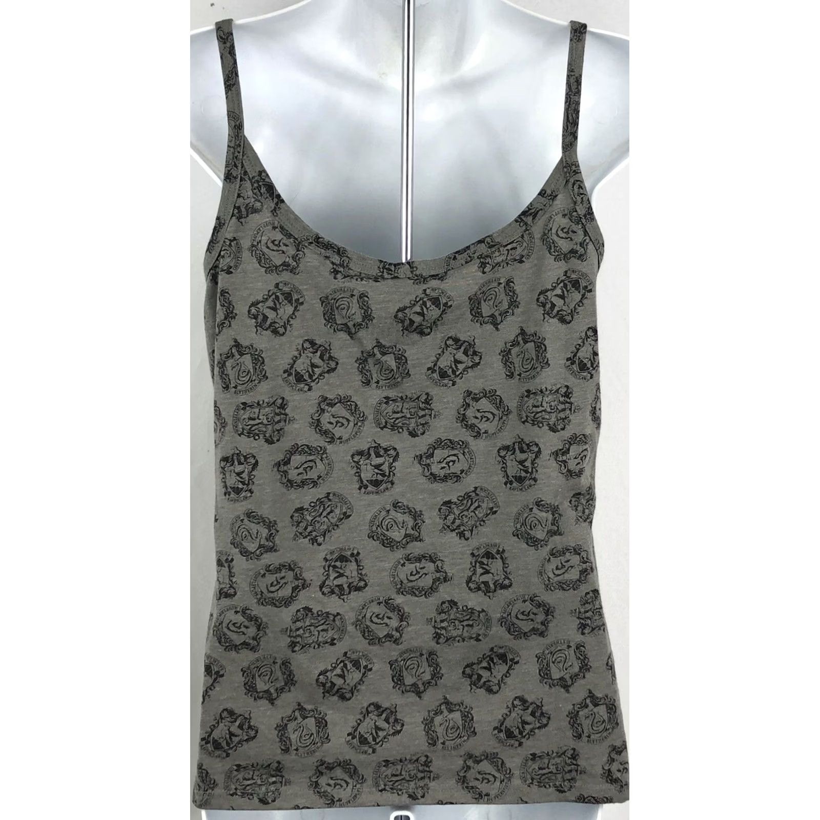 Vintage Harry Potter Sleeveless Tank Top L Gray Logo Chest Slits Size L / US 10 / IT 46 - 3 Thumbnail