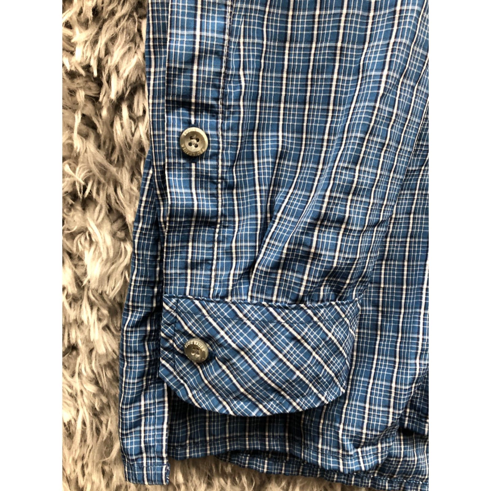 Eddie Bauer Eddie Bauer Shirt Mens Blue Plaid Long Sleeve Button Down Collar Size S Size US S / EU 44-46 / 1 - 2 Thumbnail