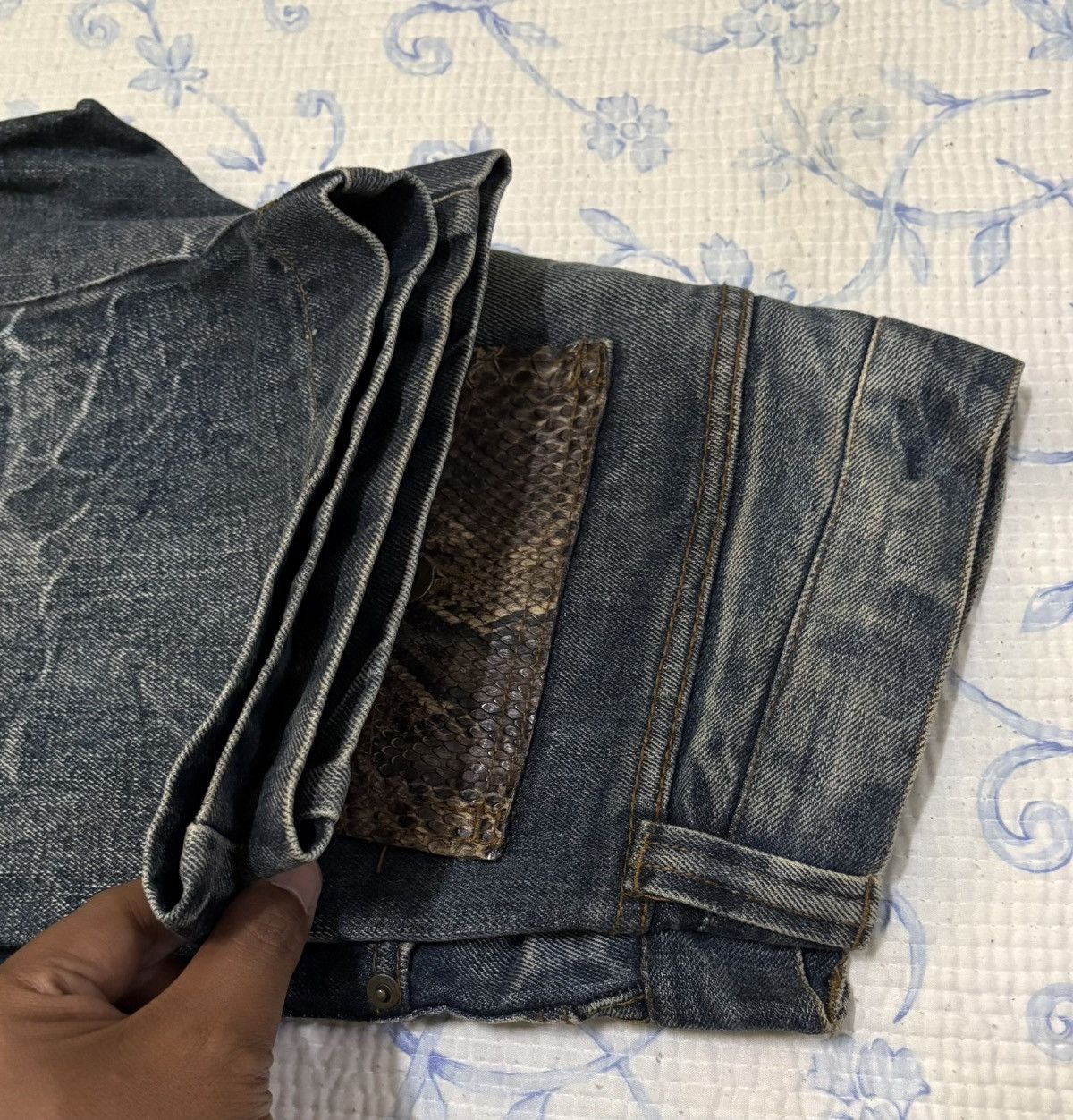 Global Work × Vintage Japanese Global Work Streetwear Flared Distressed Denim Size US 32 / EU 48 - 15 Thumbnail